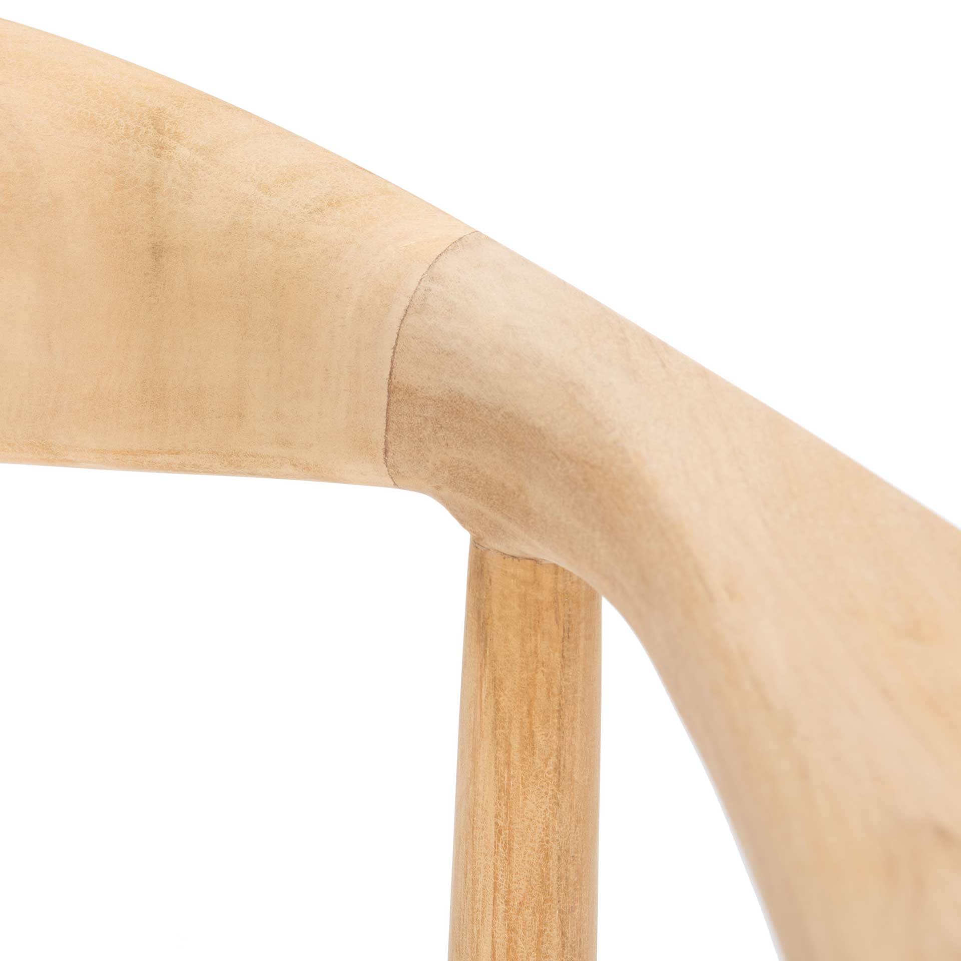 Baize Bar Stool Natural/White - Image 11