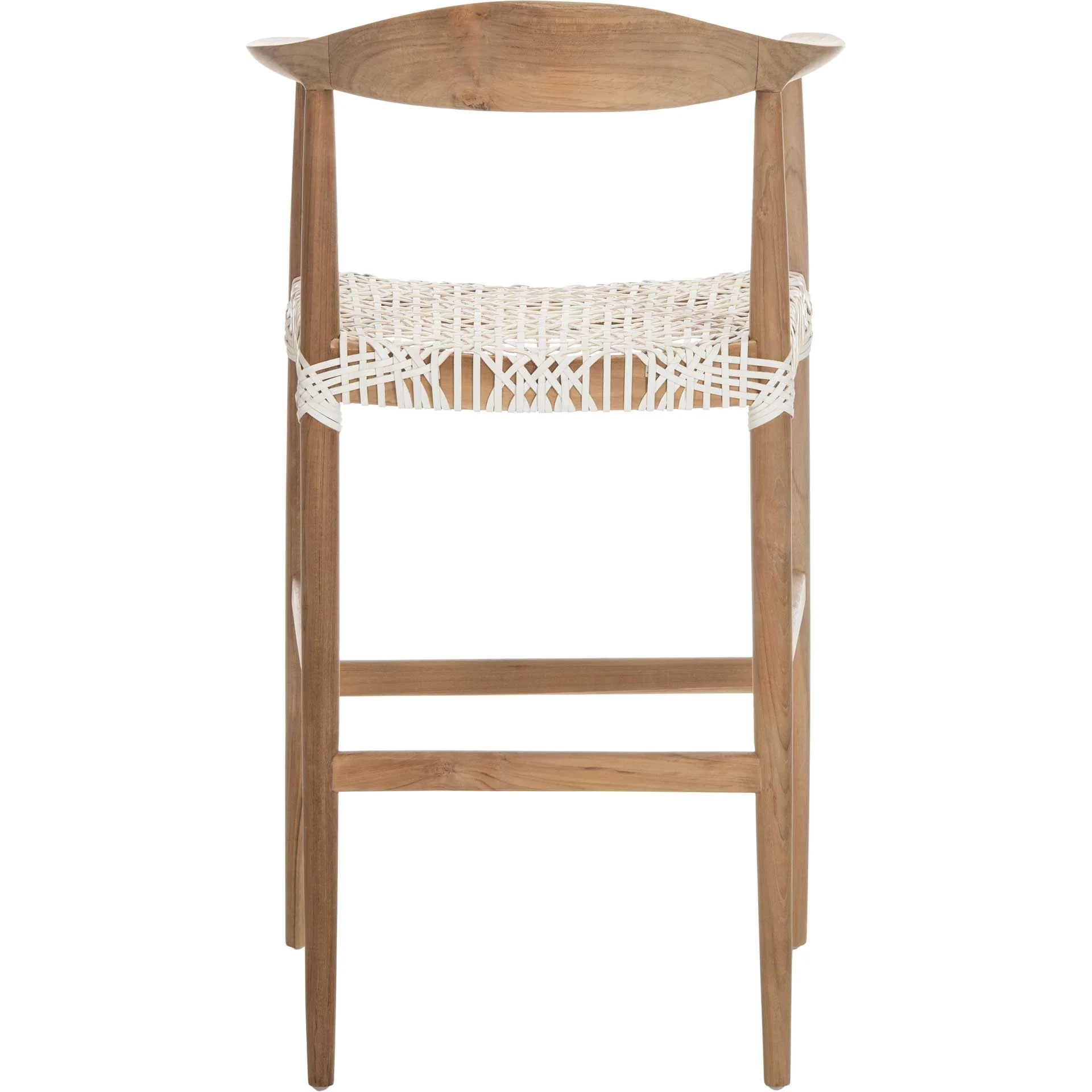 Baize Bar Stool Natural/White - Image 4