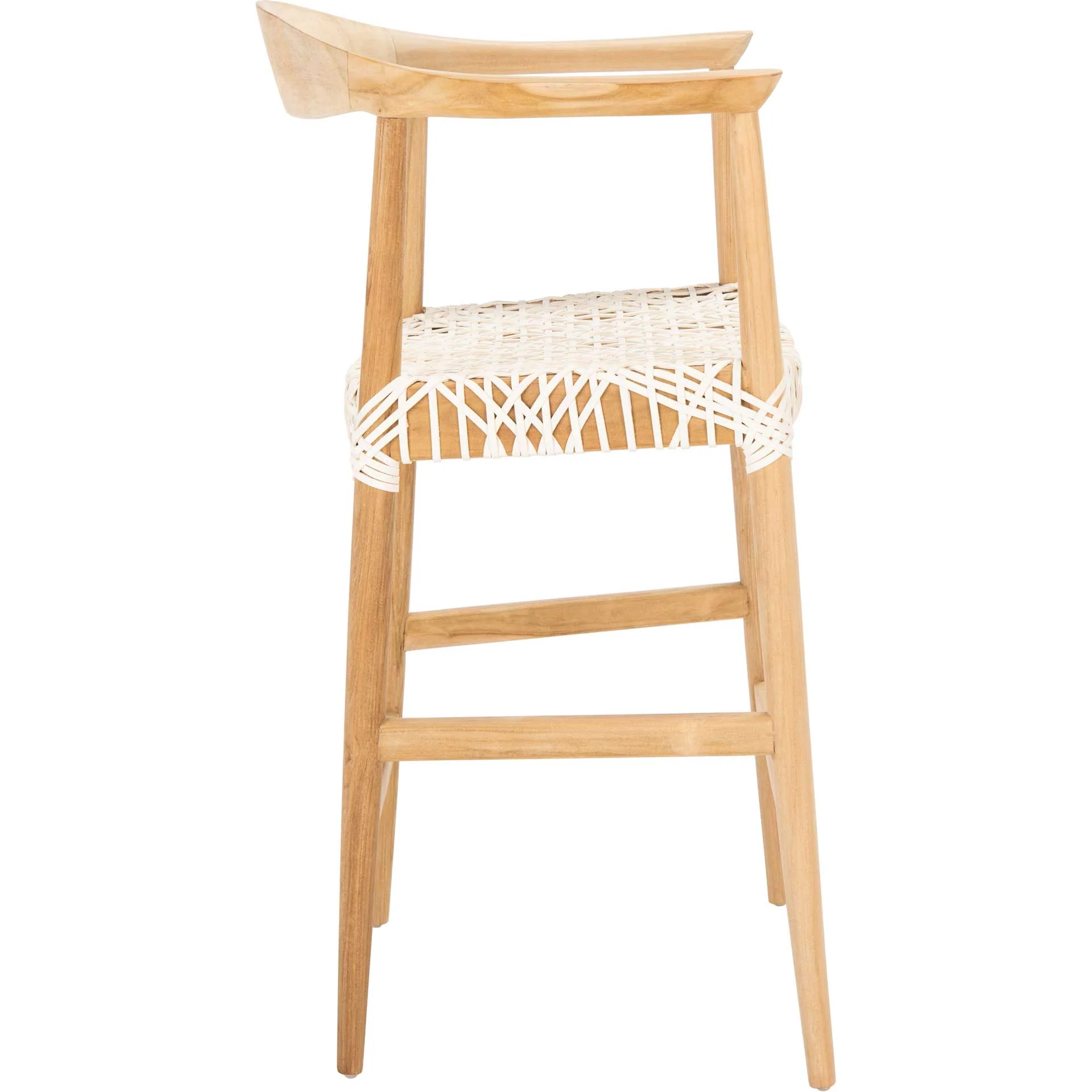 Baize Bar Stool Natural/White - Image 9
