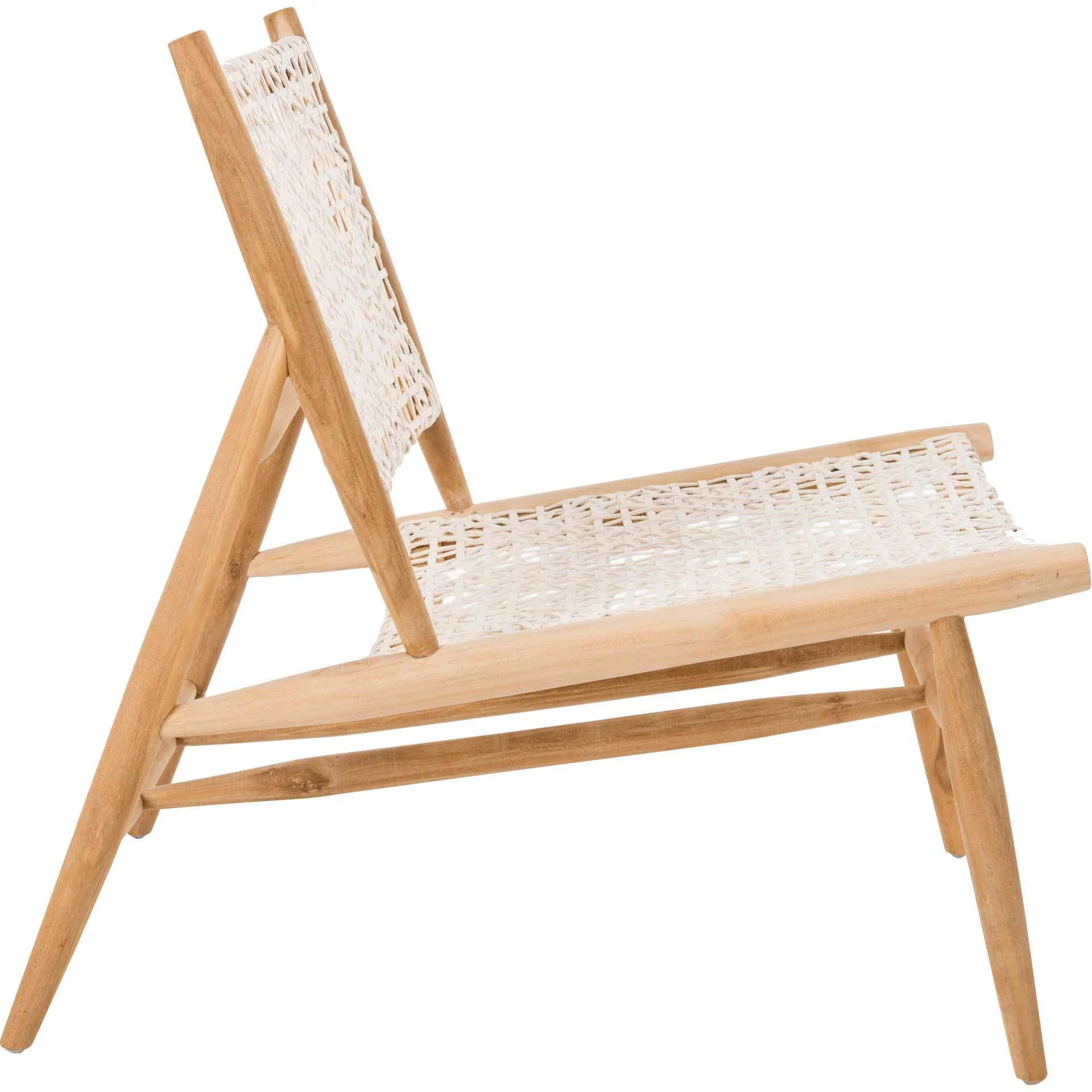 Baize Leather Weave Accent Chair - Image 3