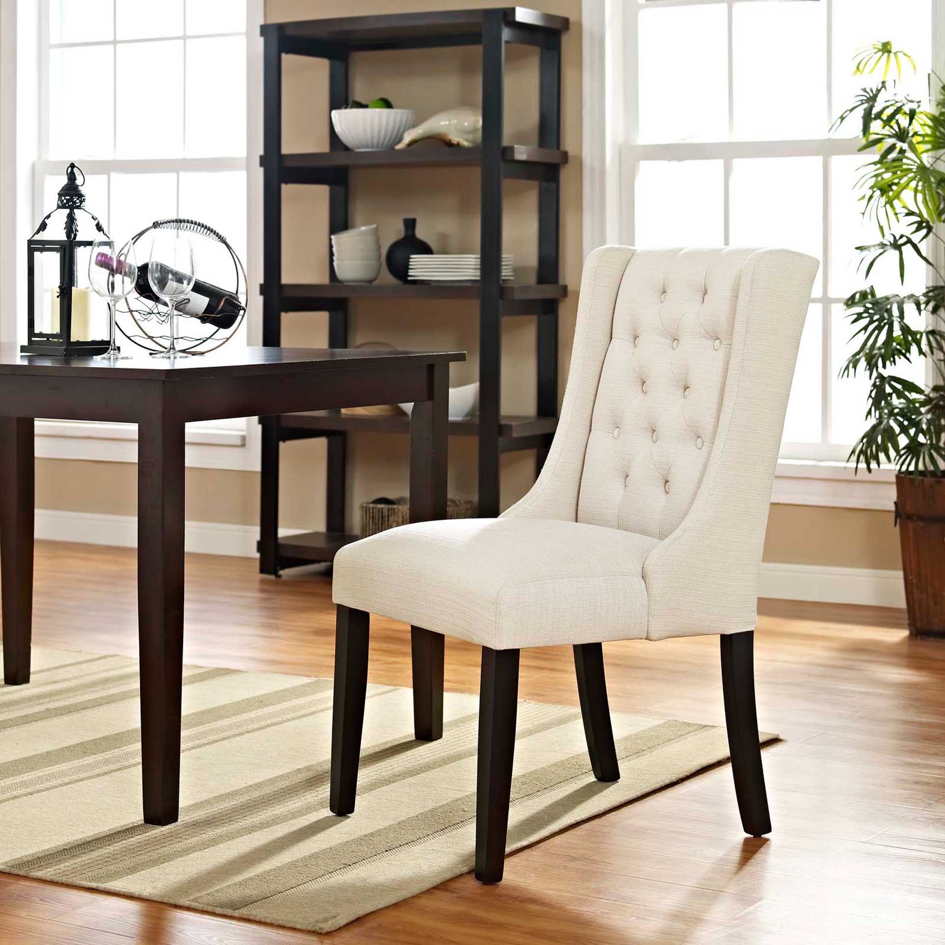 Baker Fabric Dining Chair Beige - Image 4