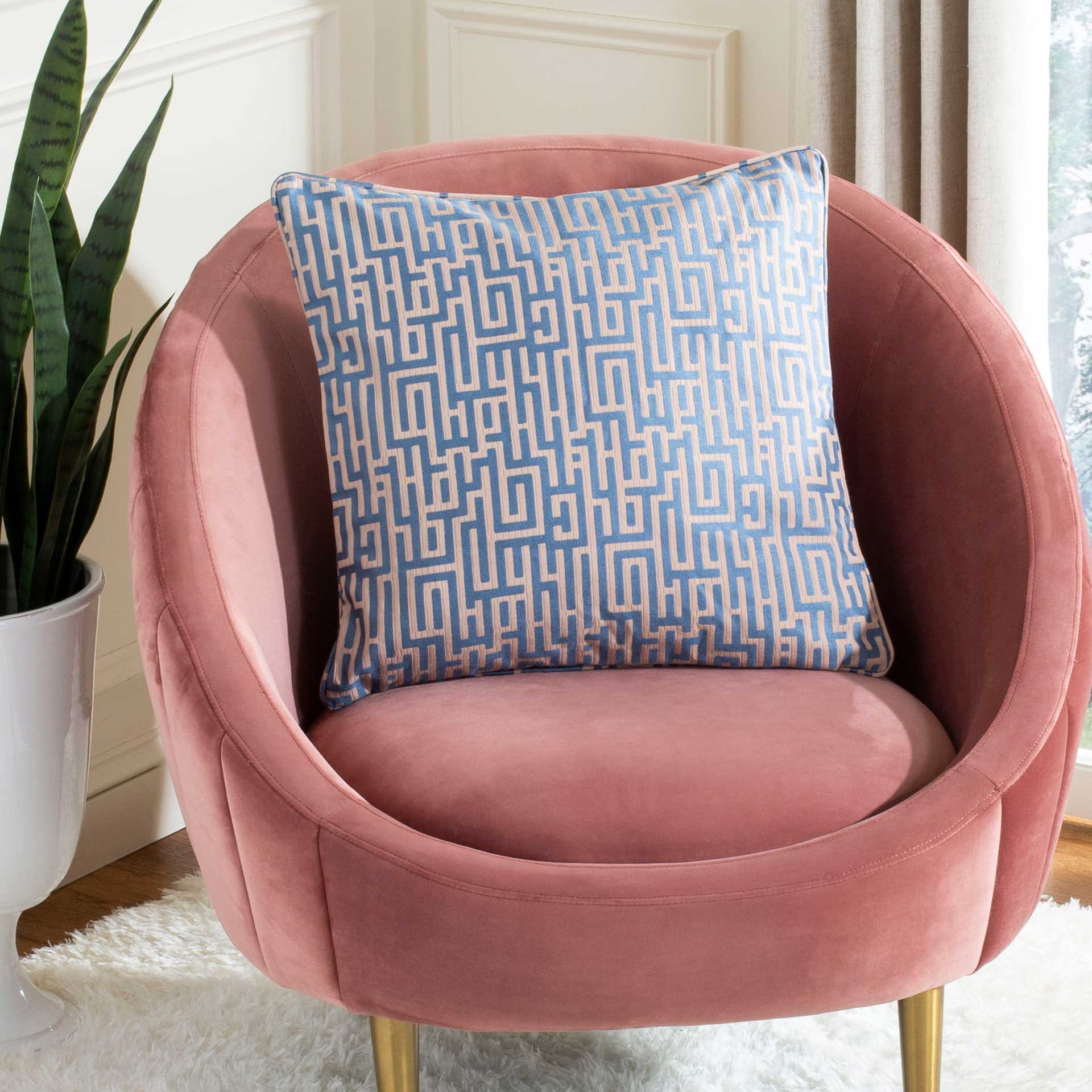 Baker Pillow Blue/Tan - Image 2