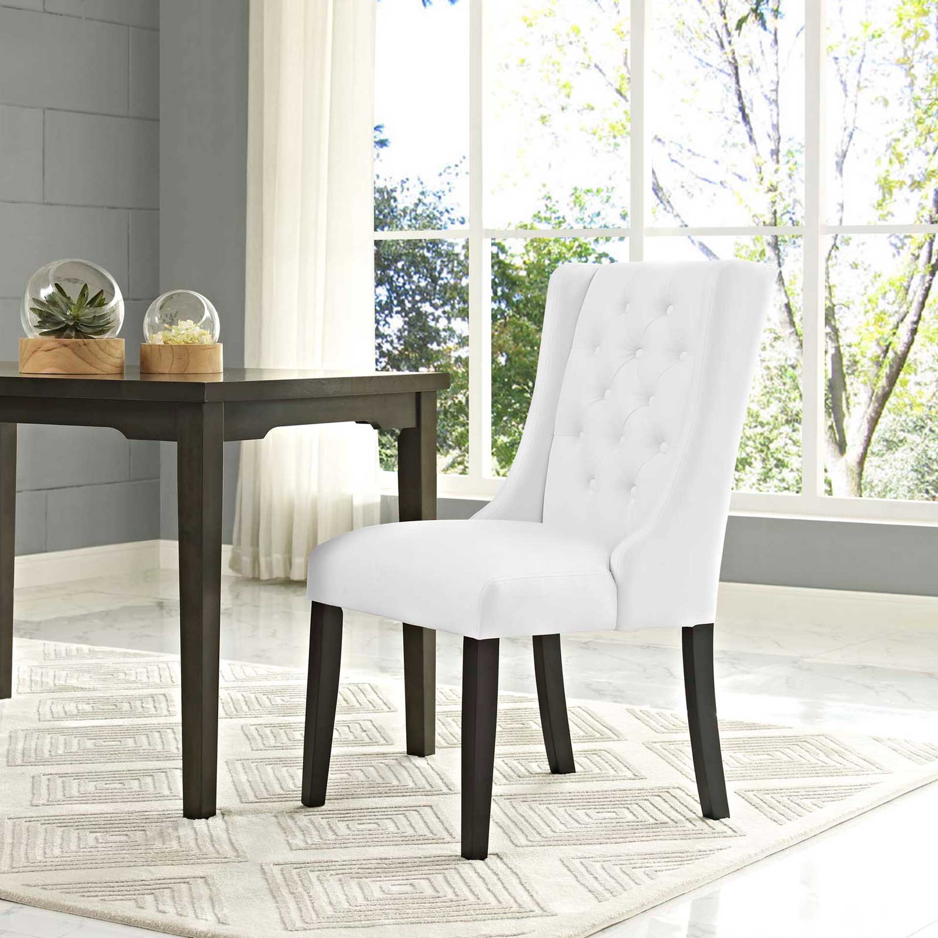 Baker Vinyl Dining Chair White - Image 4