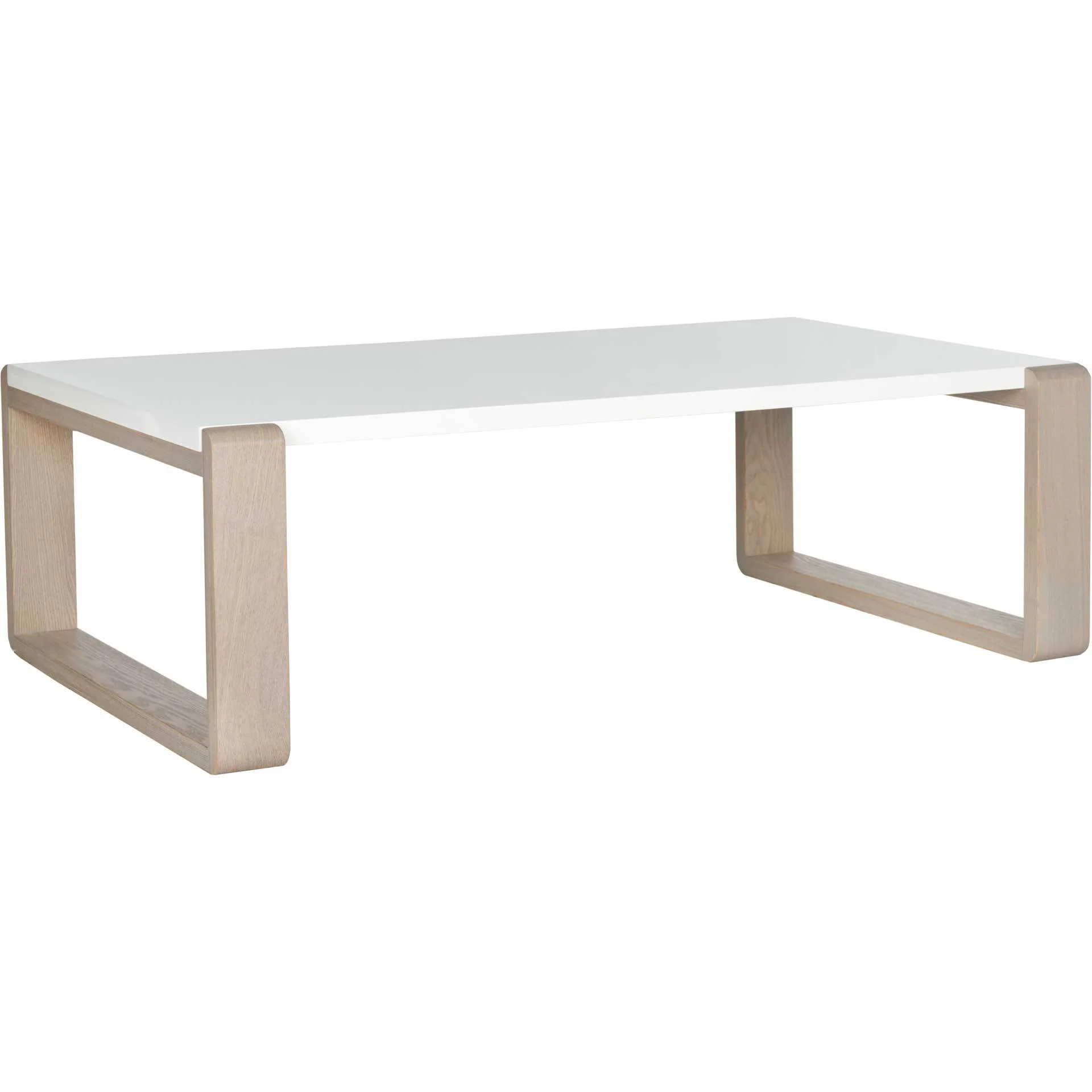Balin Lacquer Coffee Table White/Gray - Image 2