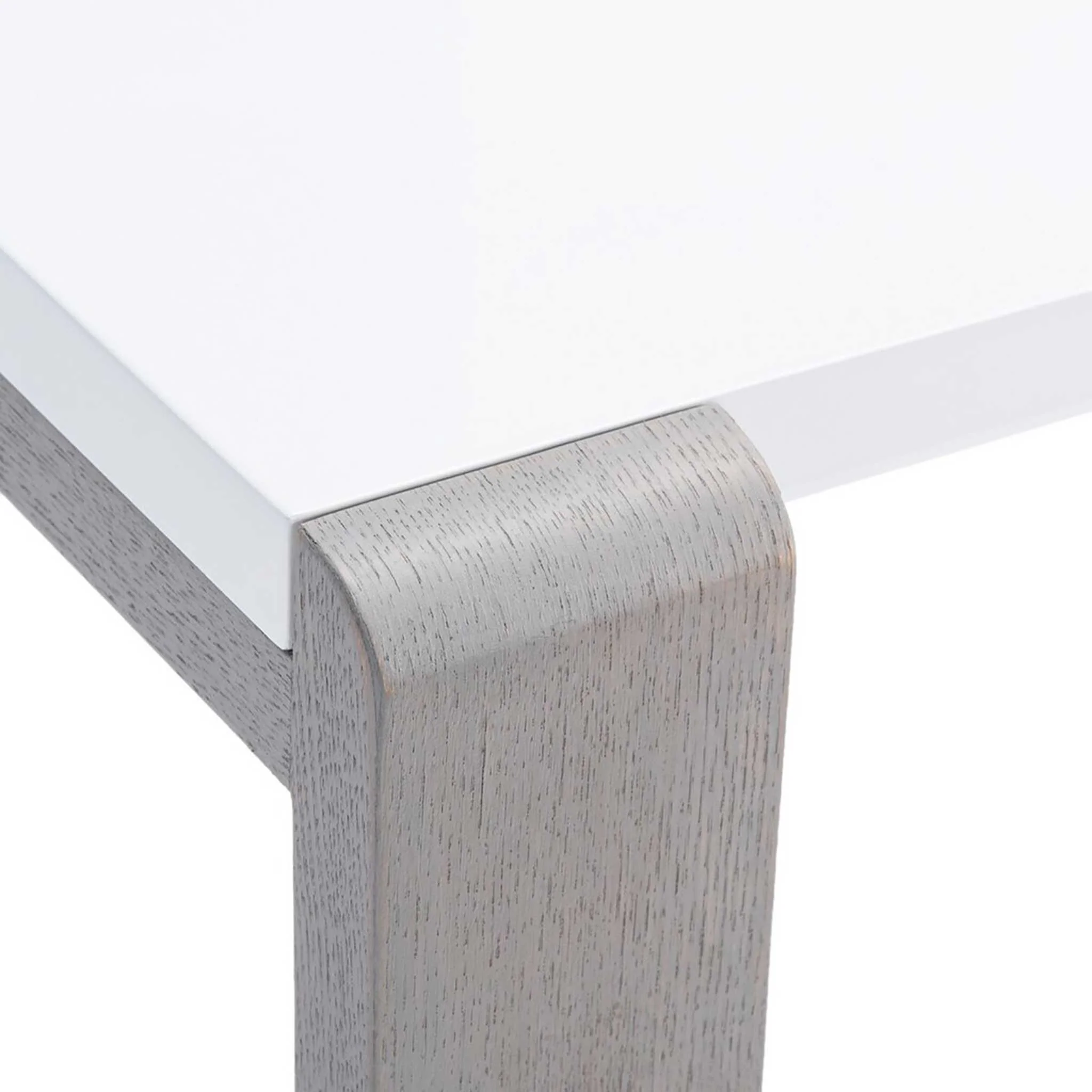 Balin Lacquer Console Table White/Gray - Image 5