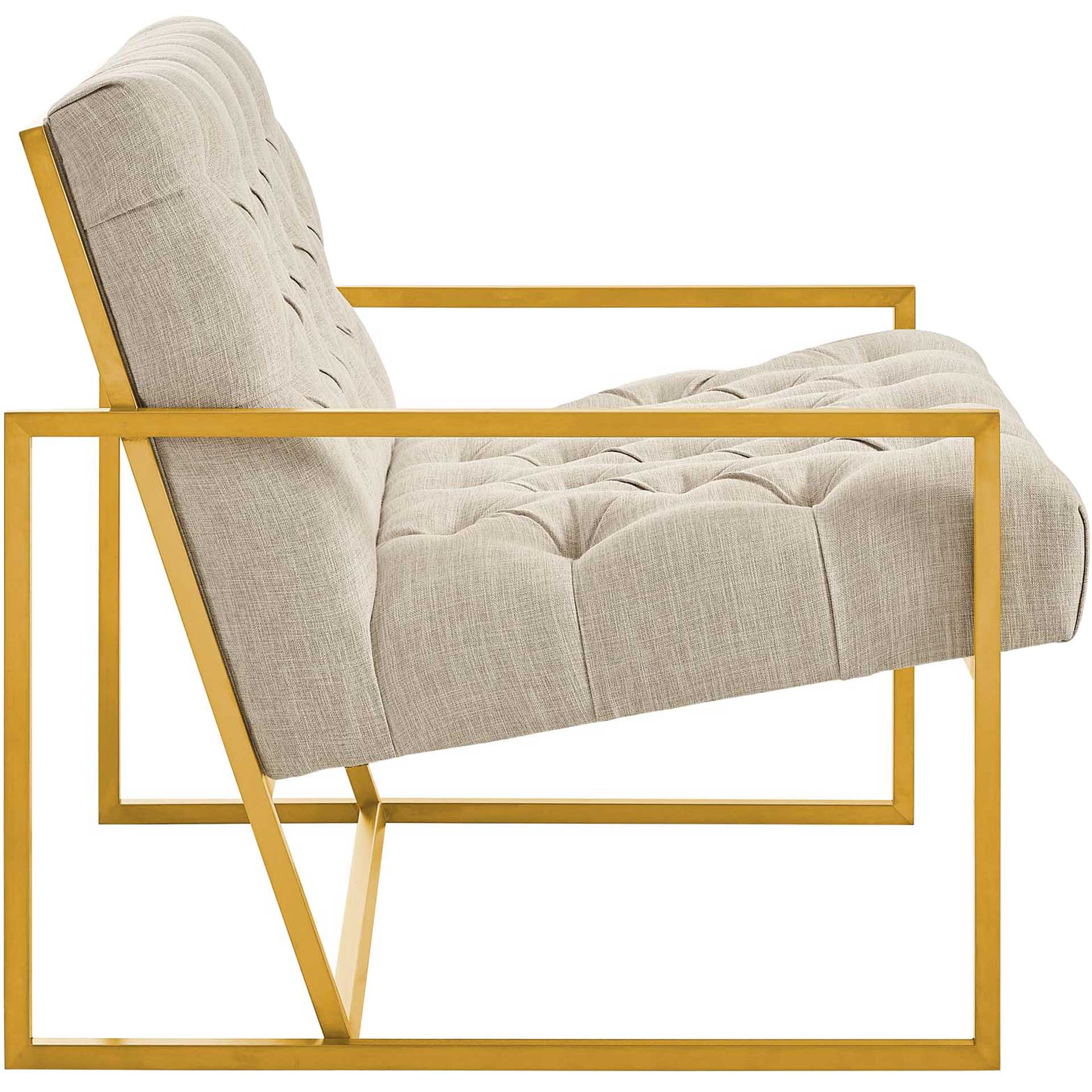 Ballston Fabric Accent Chair Beige - Image 2