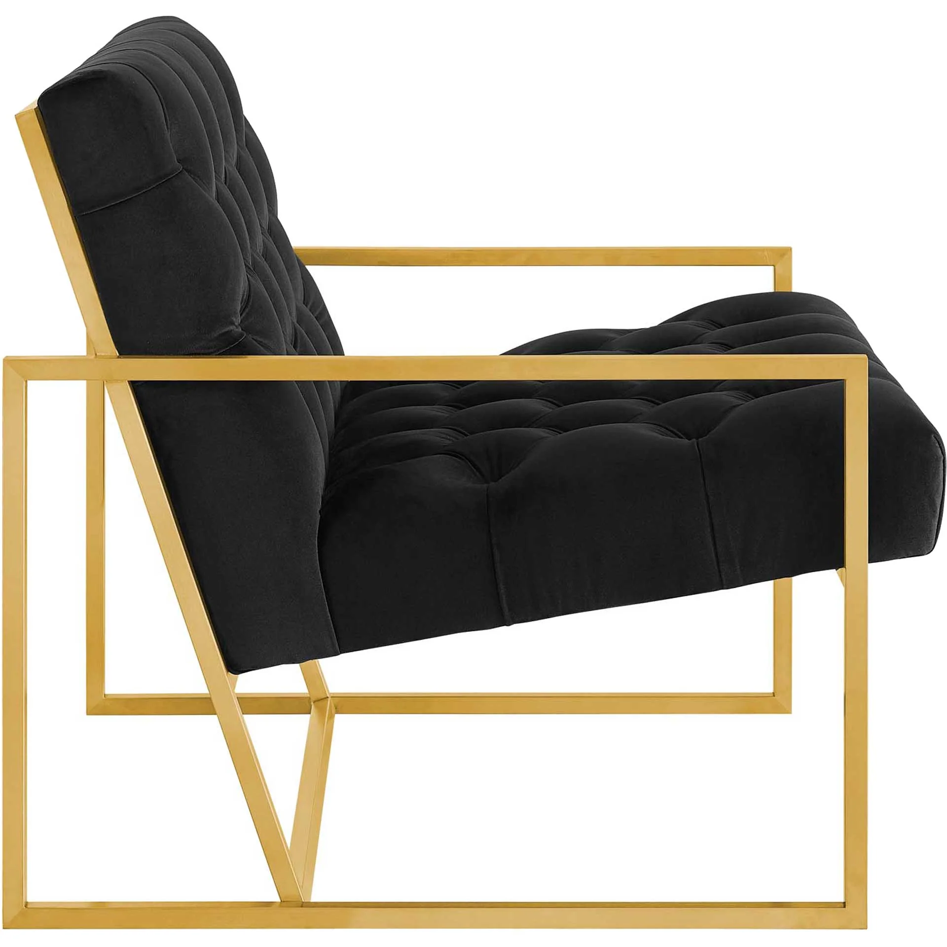 Ballston Velvet Accent Chair Black - Image 2