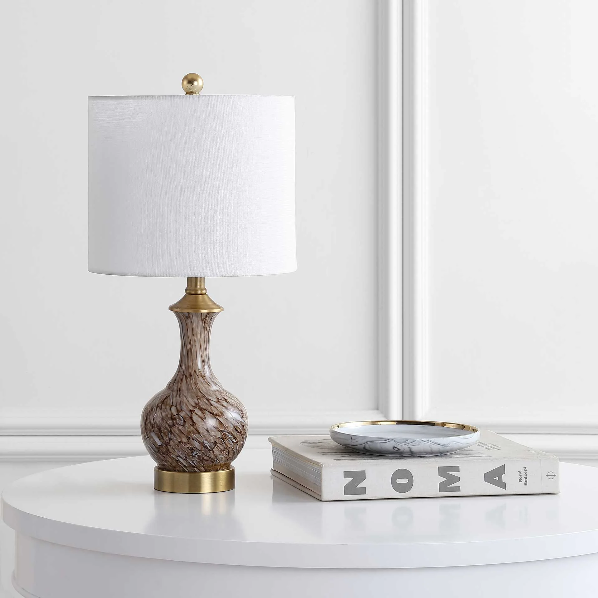 Bangka Table Lamp Brown/Brass Gold - Image 3