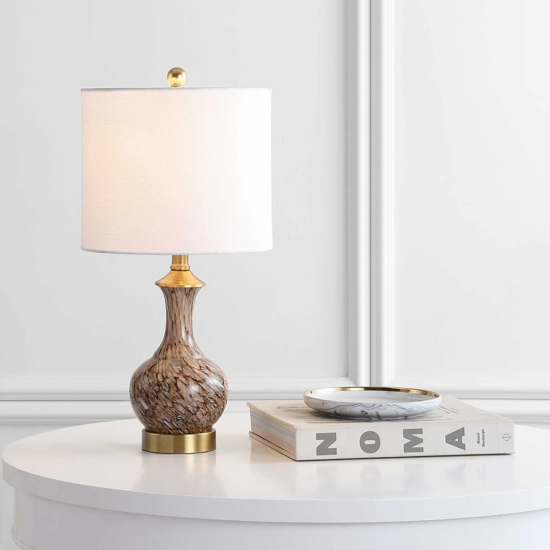 Bangka Table Lamp Brown/Brass Gold - Image 4