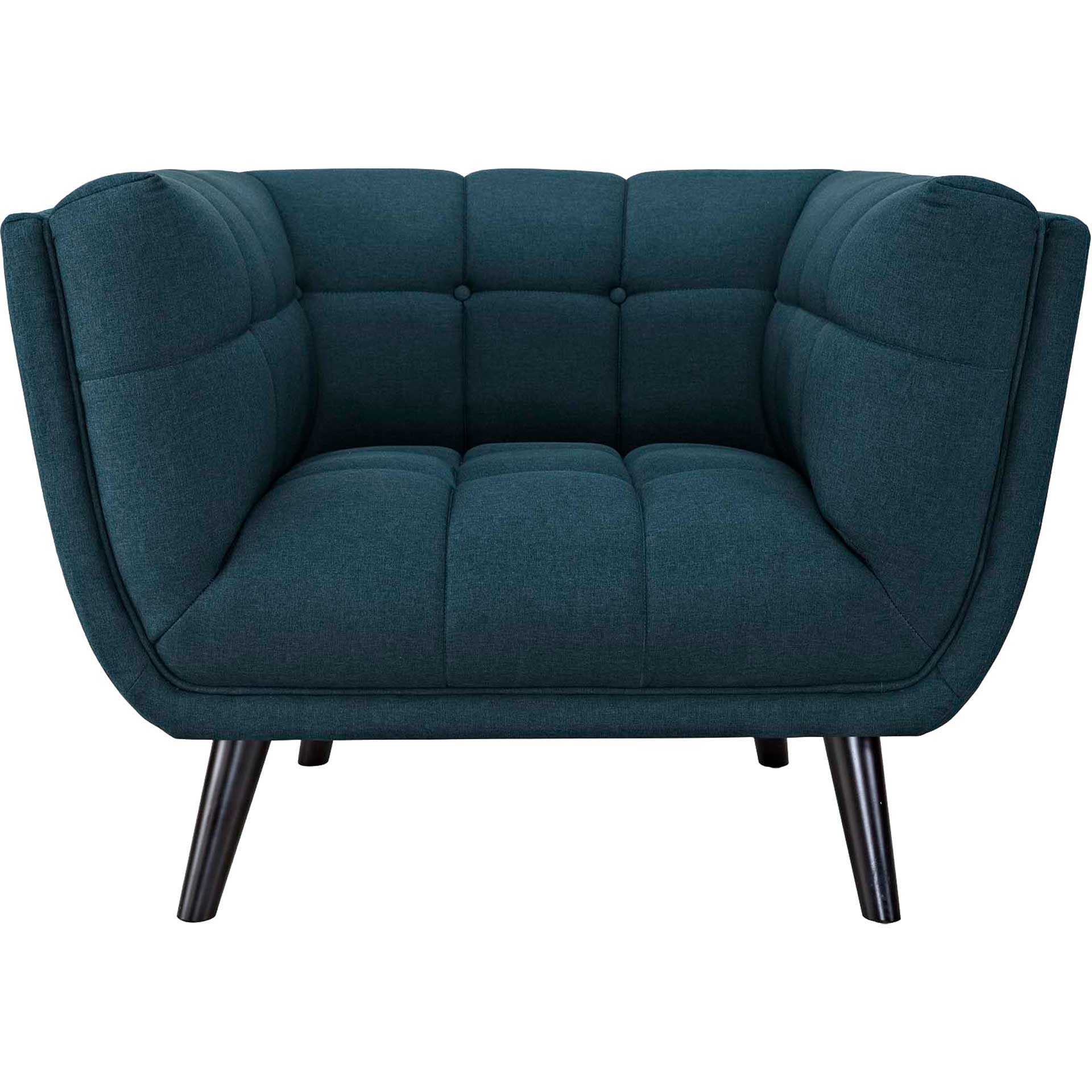 Banister Upholstered Fabric Armchair Blue - Image 2