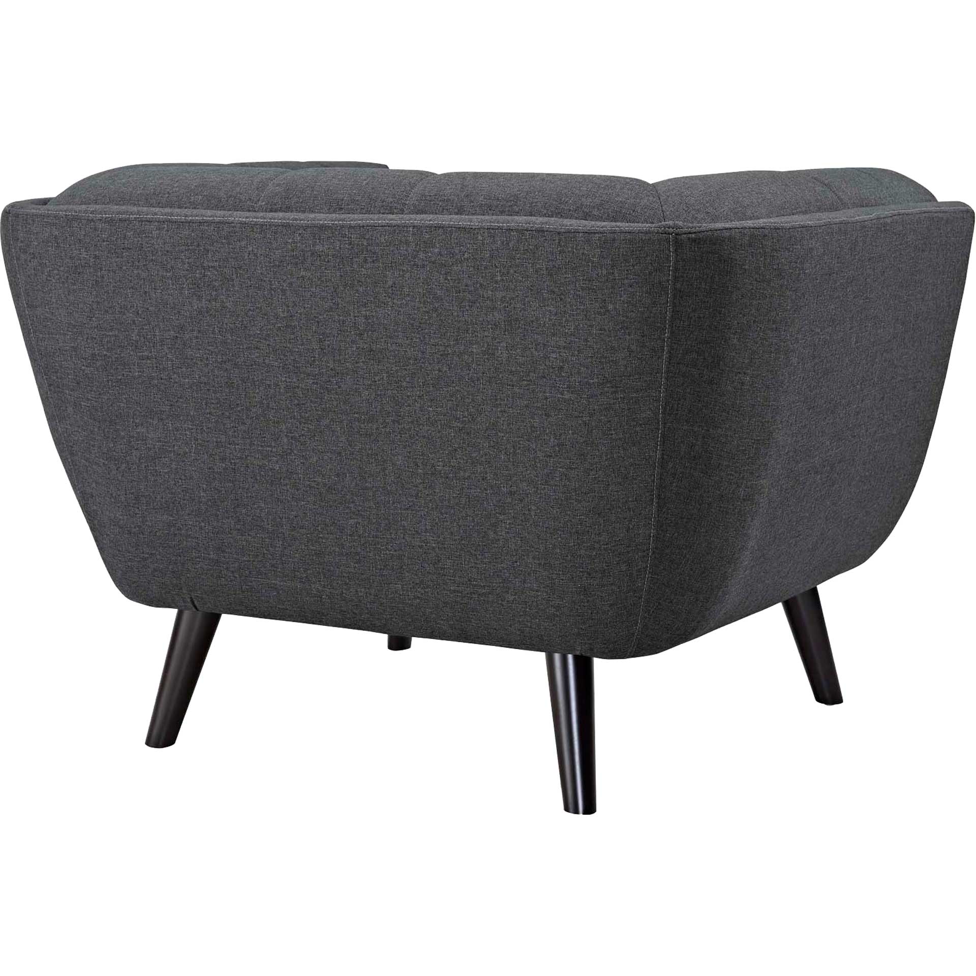 Banister Upholstered Fabric Armchair Gray - Image 3