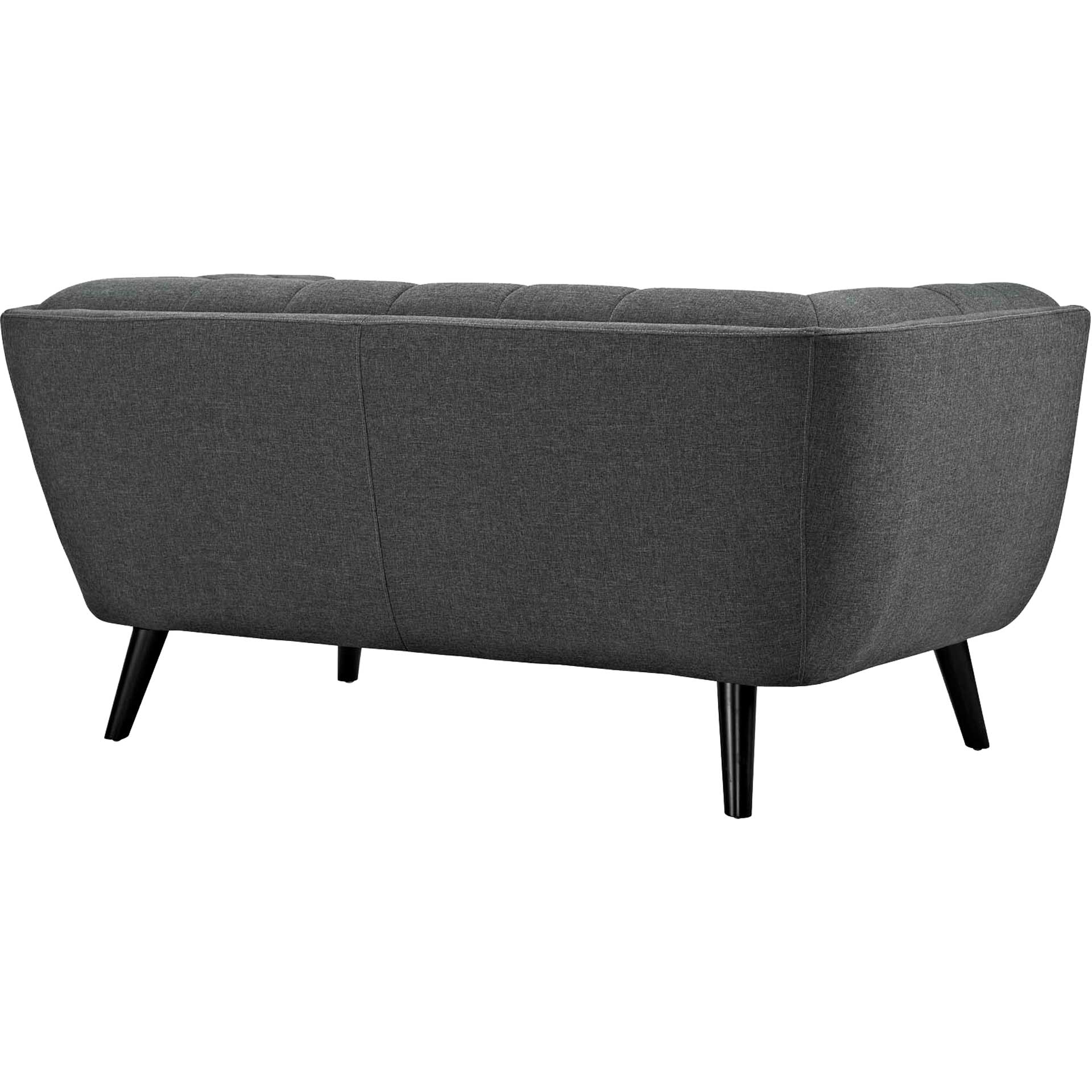 Banister Upholstered Fabric Loveseat Gray - Image 3