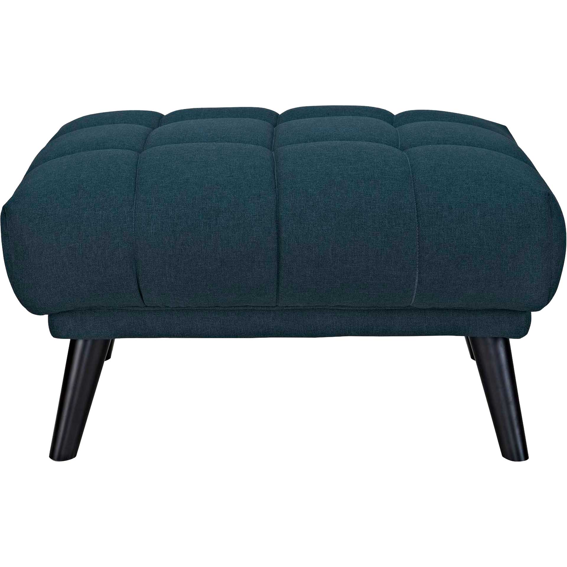 Banister Upholstered Fabric Ottoman Blue - Image 3