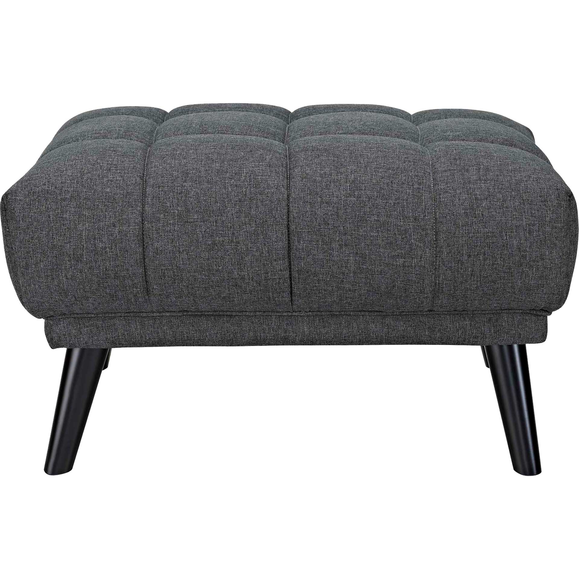 Banister Upholstered Fabric Ottoman Gray - Image 2
