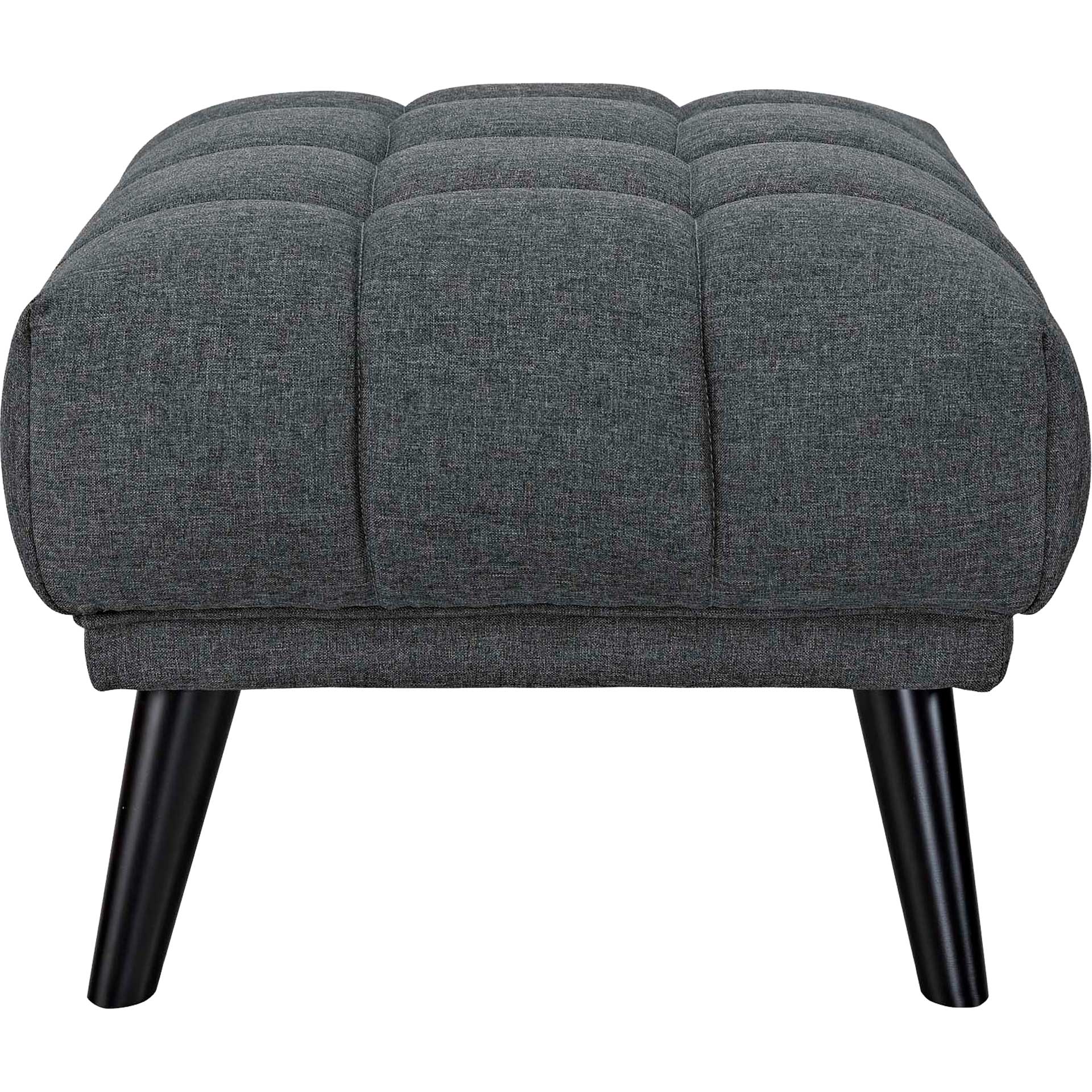 Banister Upholstered Fabric Ottoman Gray - Image 3