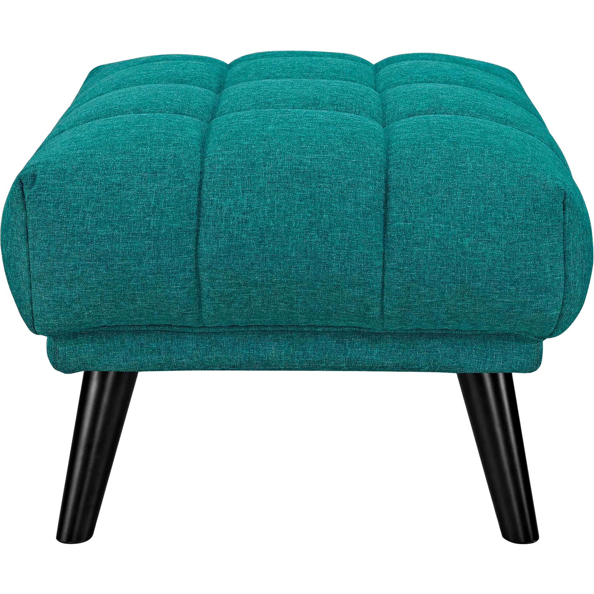 Banister Upholstered Fabric Ottoman Teal - Image 3