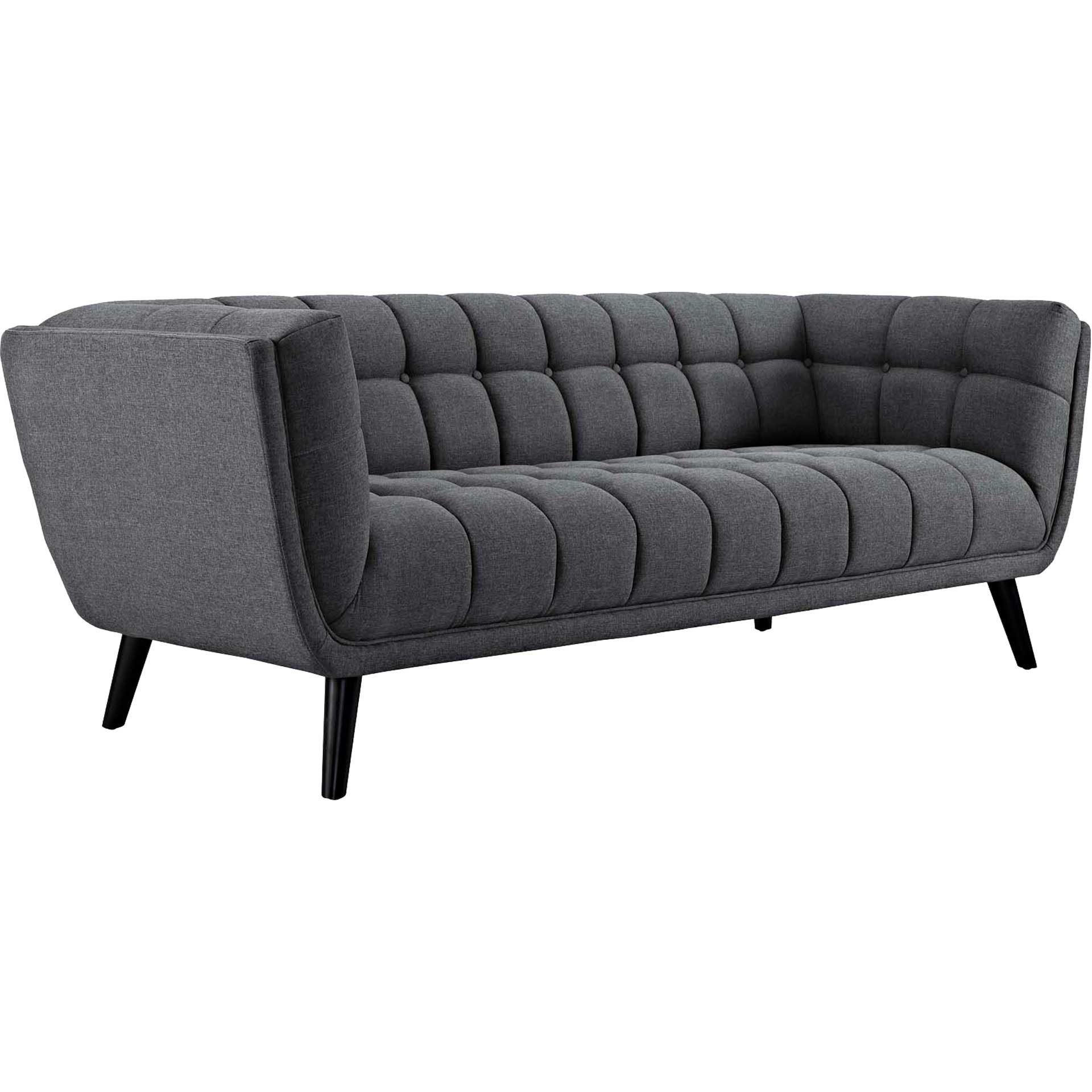 Banister Upholstered Fabric Sofa Gray - Image 2