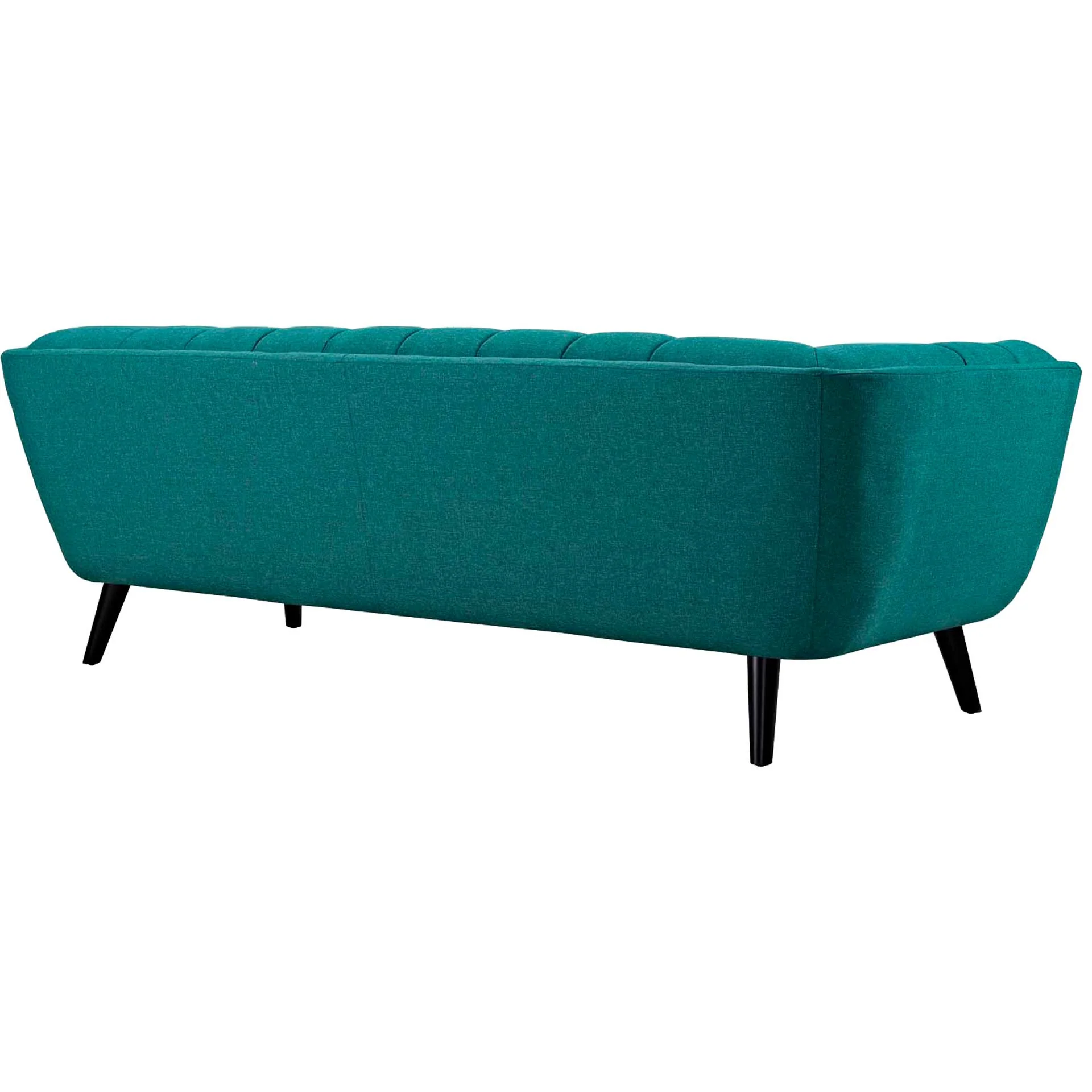 Banister Upholstered Fabric Sofa Teal - Image 3