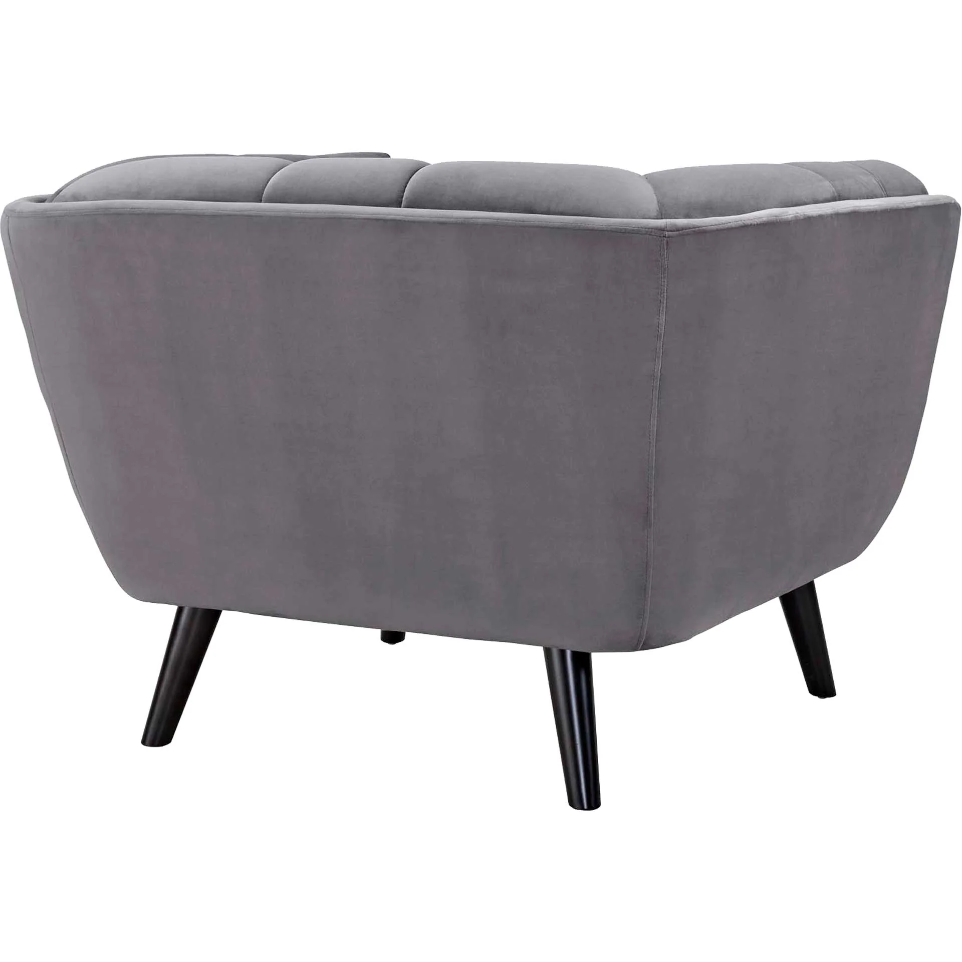 Banister Velvet Armchair Gray - Image 3
