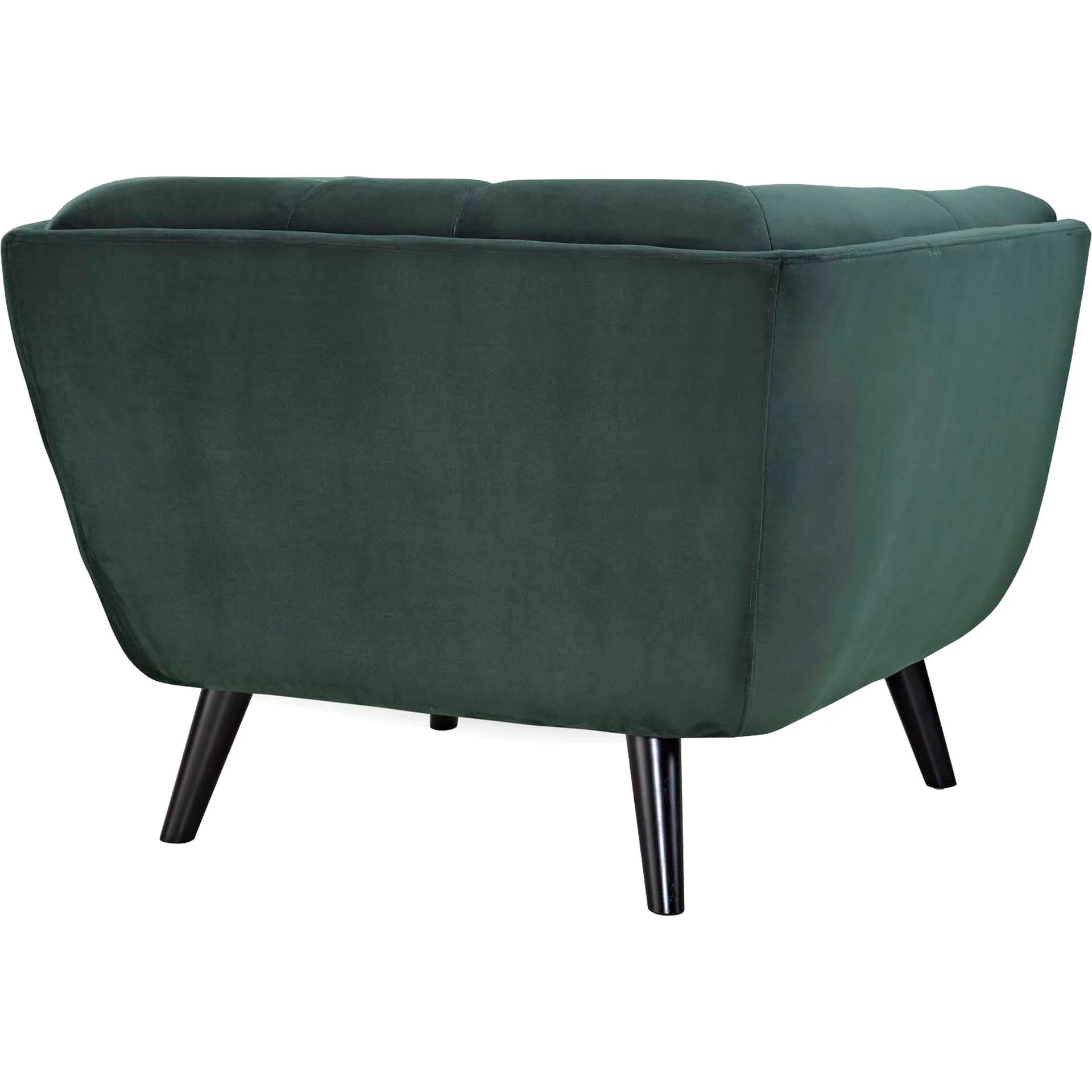 Banister Velvet Armchair Green - Image 3