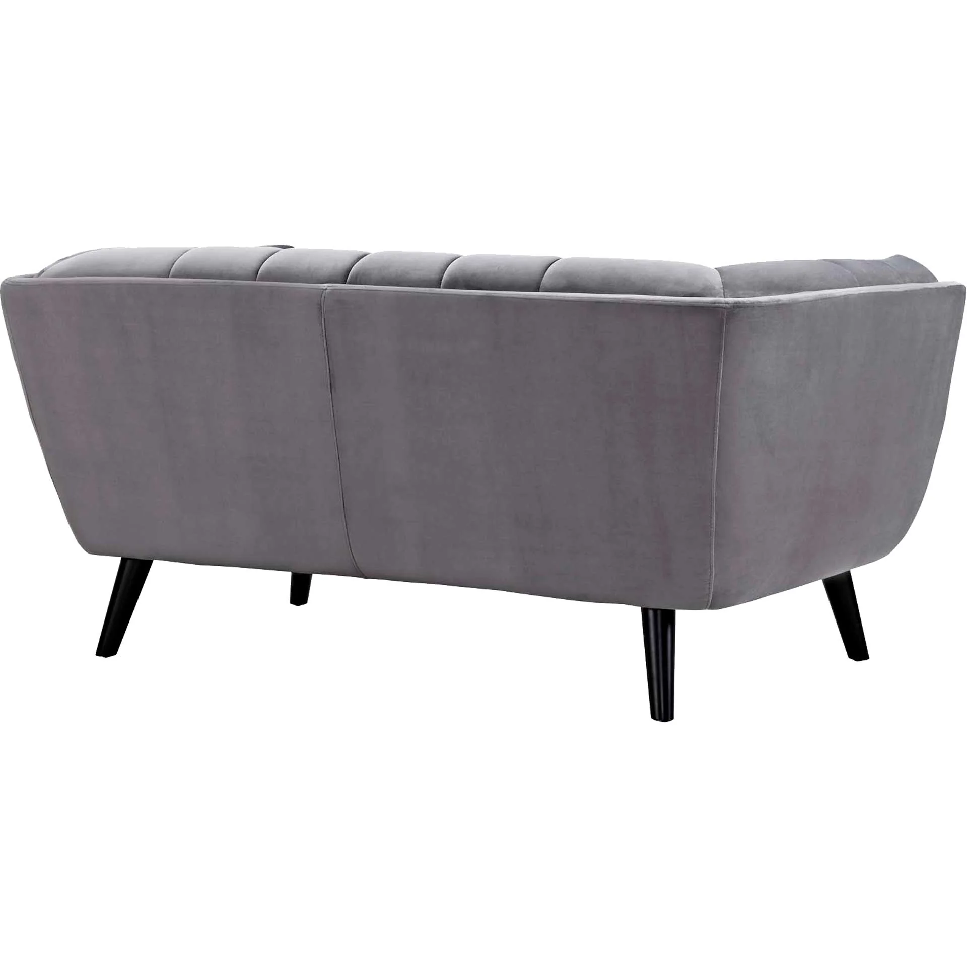 Banister Velvet Loveseat Gray - Image 3