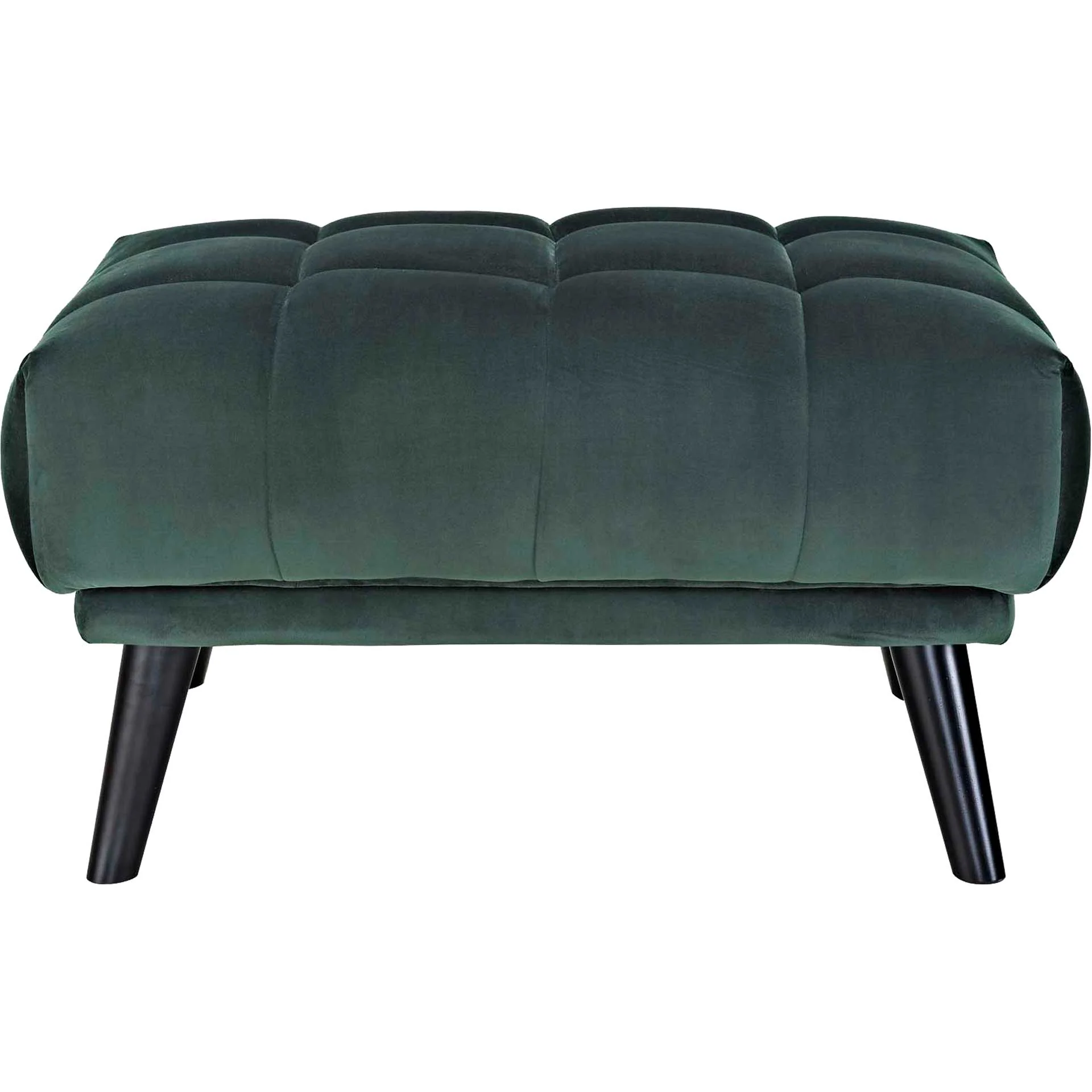 Banister Velvet Ottoman Green - Image 2