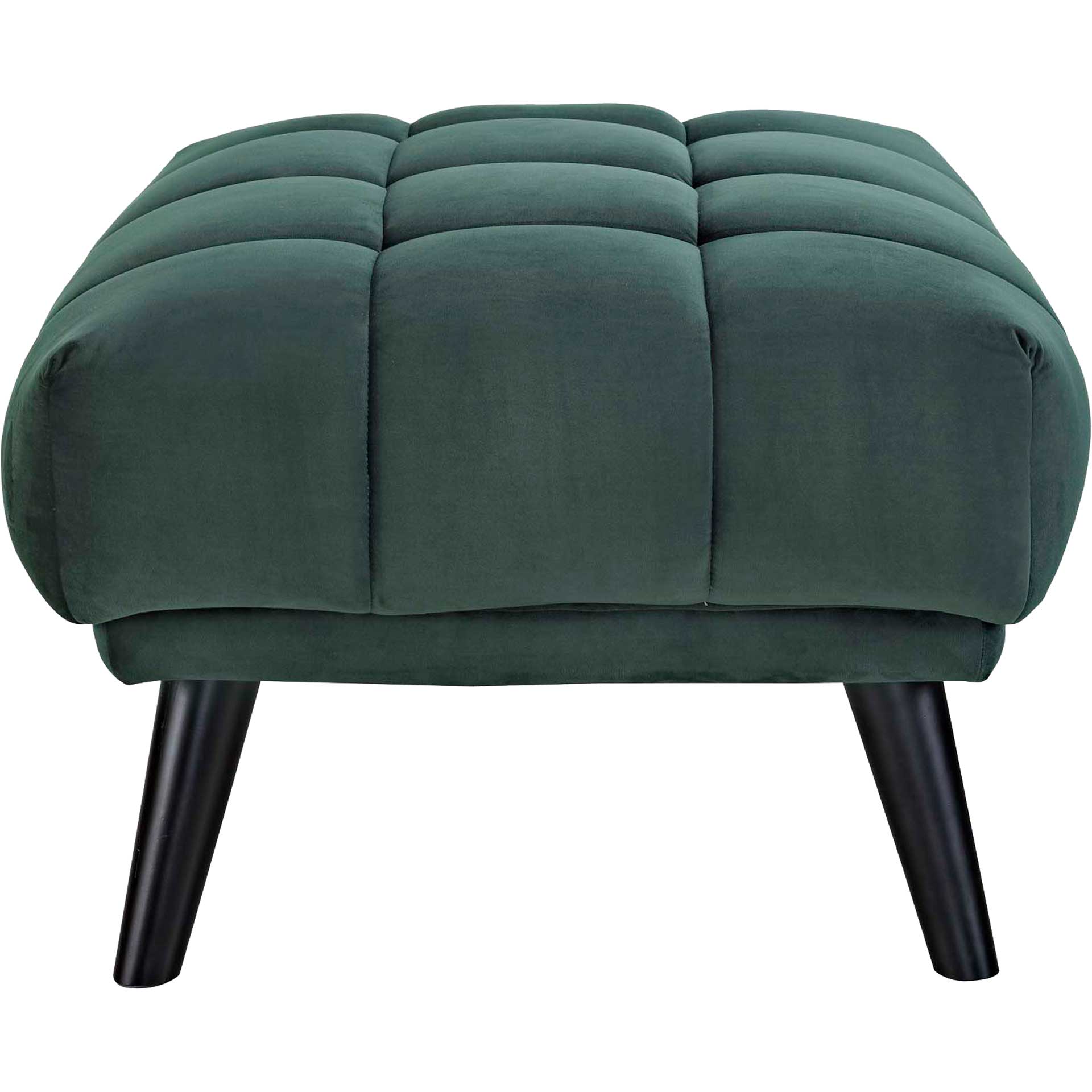 Banister Velvet Ottoman Green - Image 3