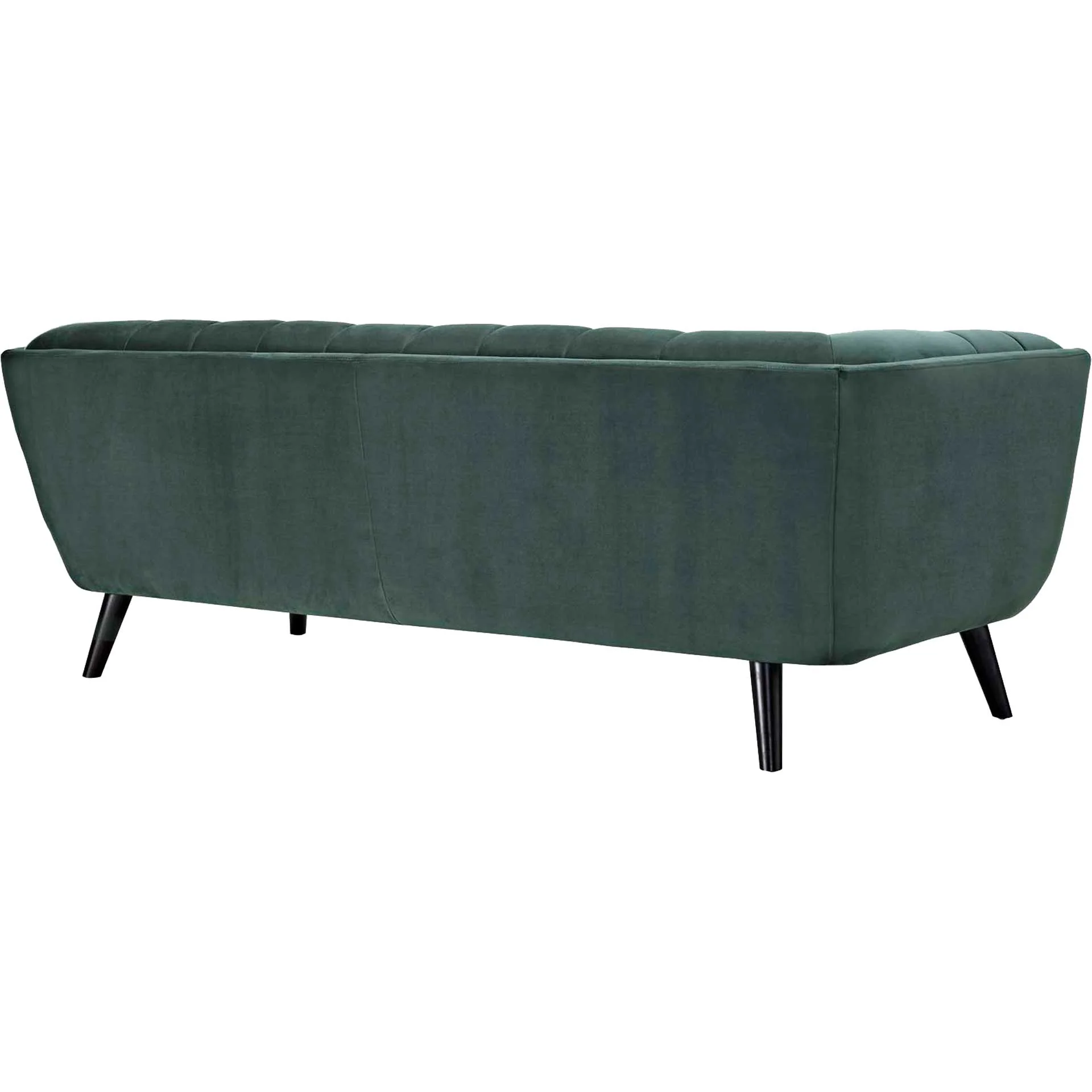 Banister Velvet Sofa Green - Image 3