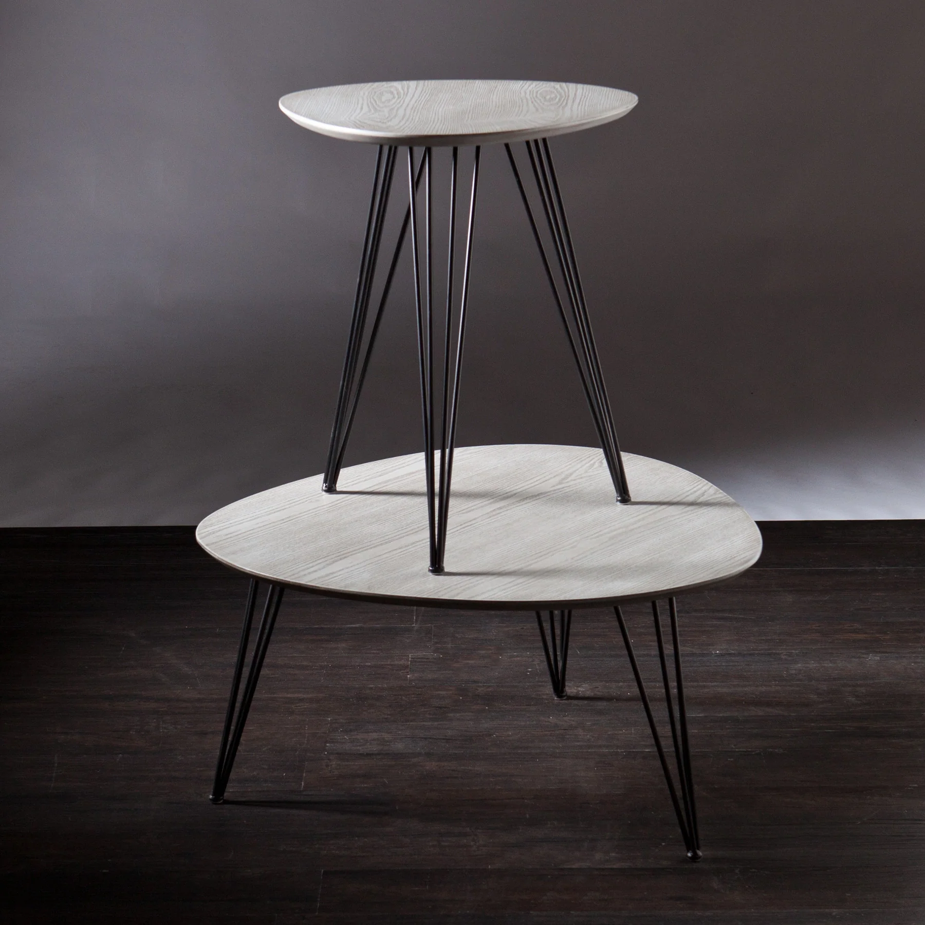 Bannock Table Set Matte Gray - Image 3