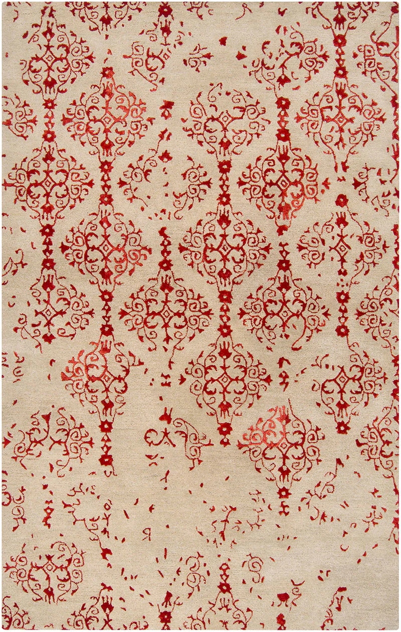 Banshee Cherry/Beige Area Rug - Image 2