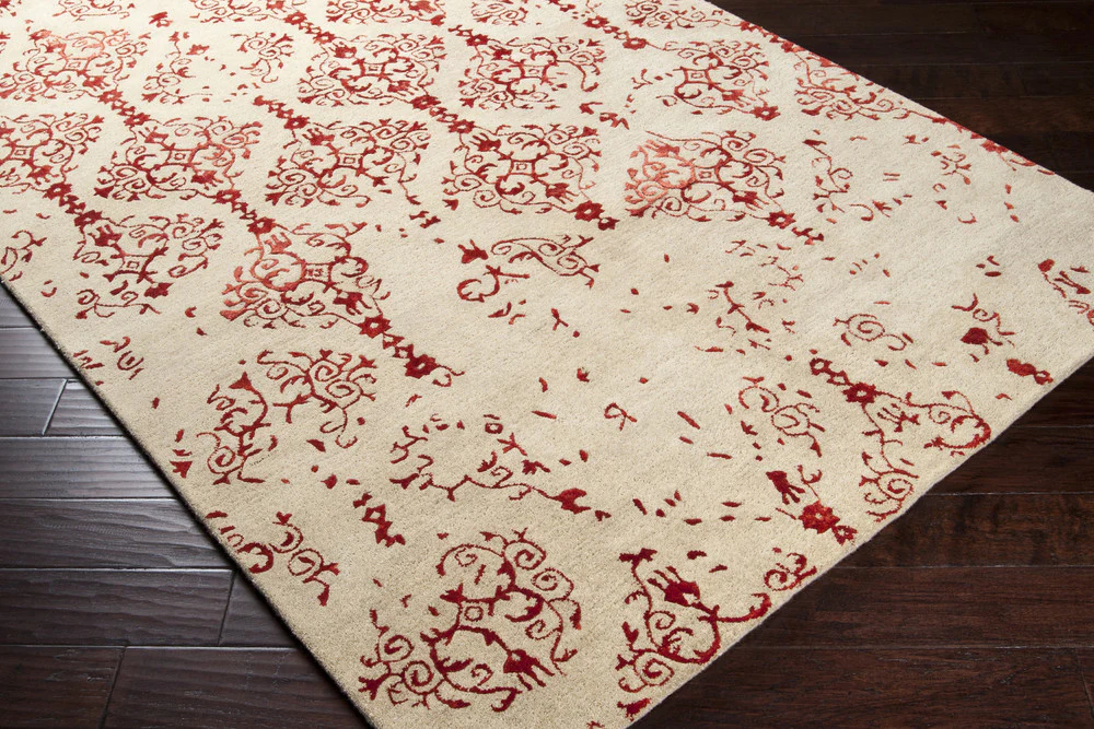 Banshee Cherry/Beige Area Rug - Image 4