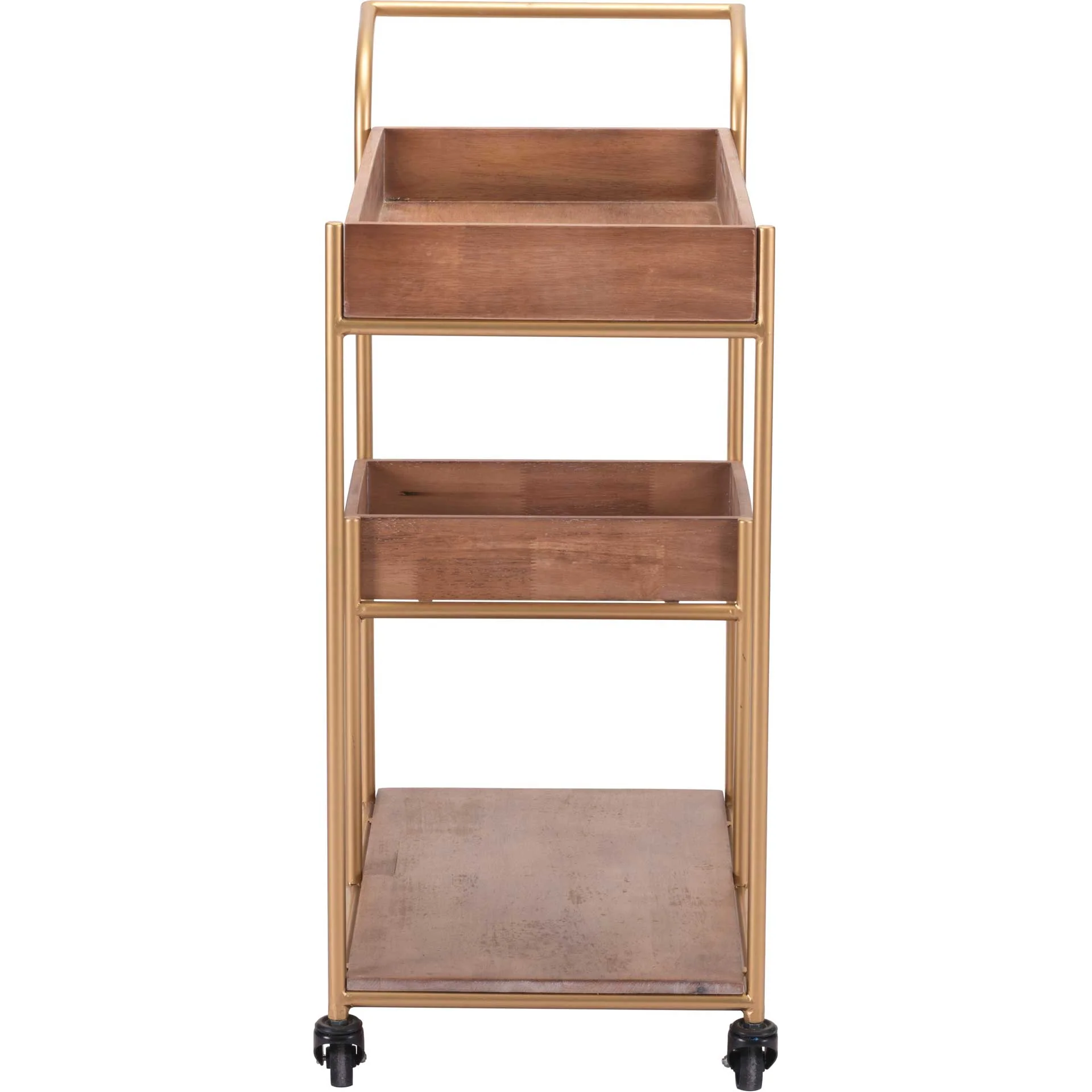 Bar Cart With Tray Brown - Image 3