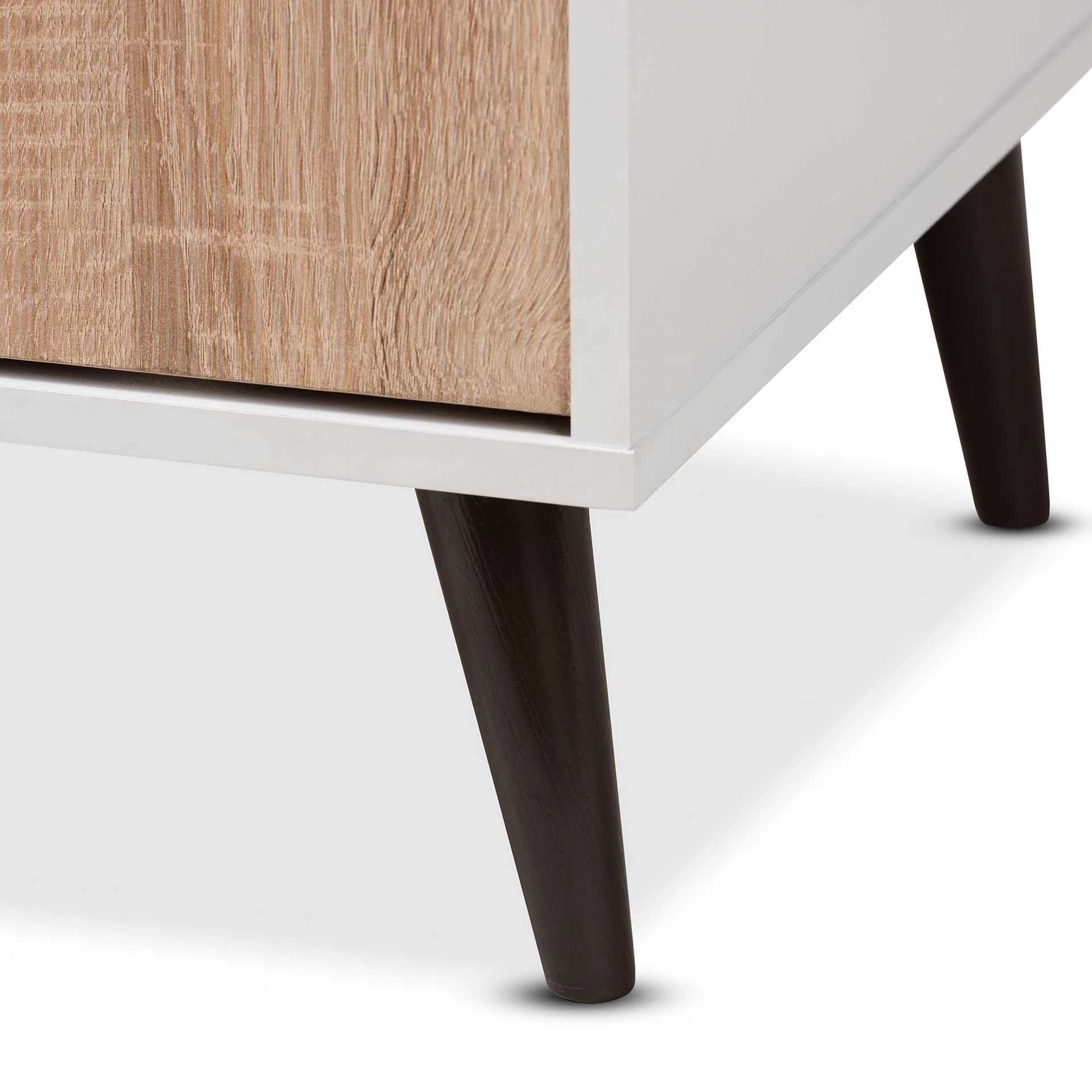 Barbara 6-Shelf TV Stand White/Oak - Image 6