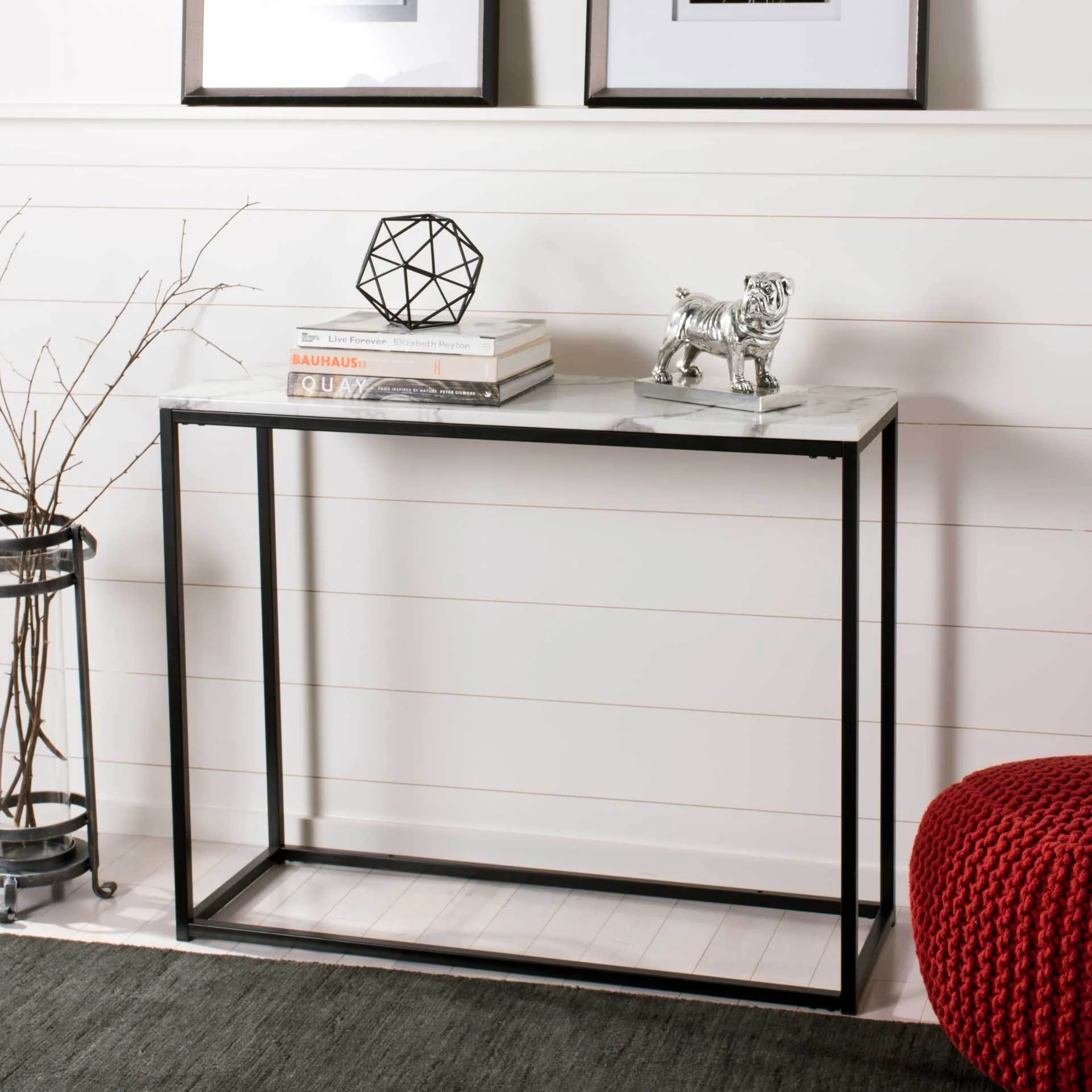 Barbara Console Table White/Gray - Image 5