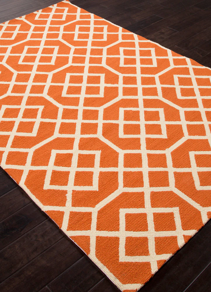 Barcelona Belvedere Orange/White Area Rug - Image 2