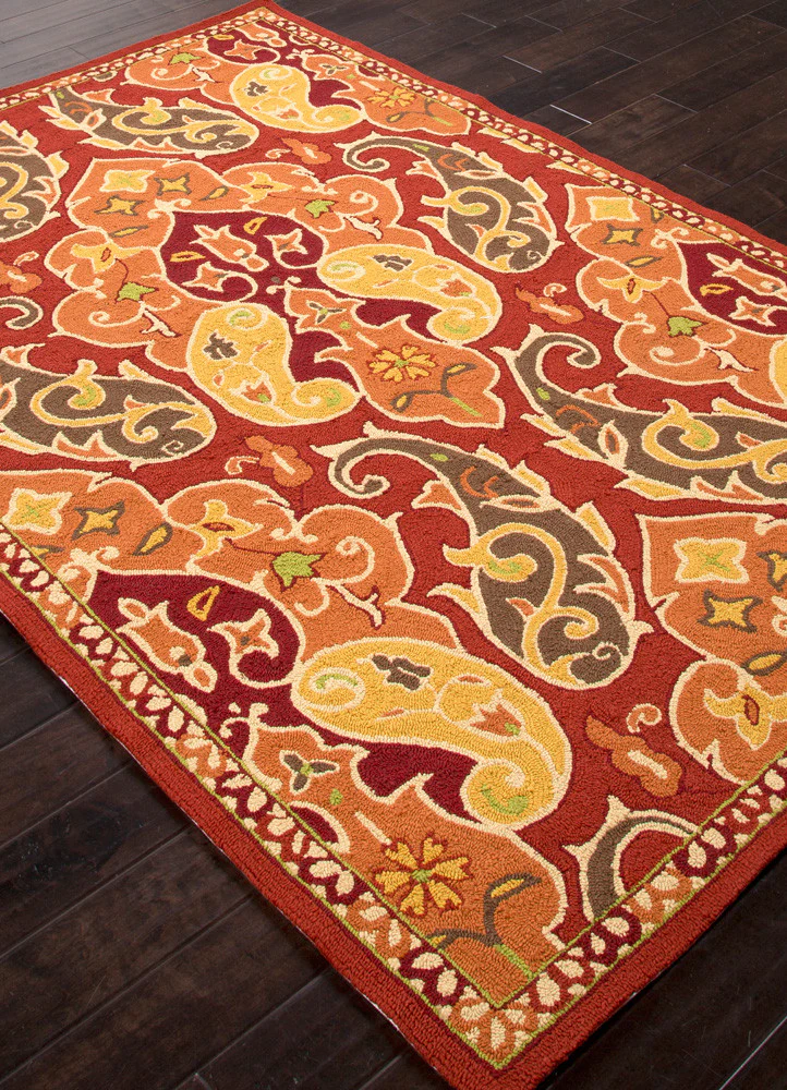 Barcelona Hoja Rust Area Rug - Image 2