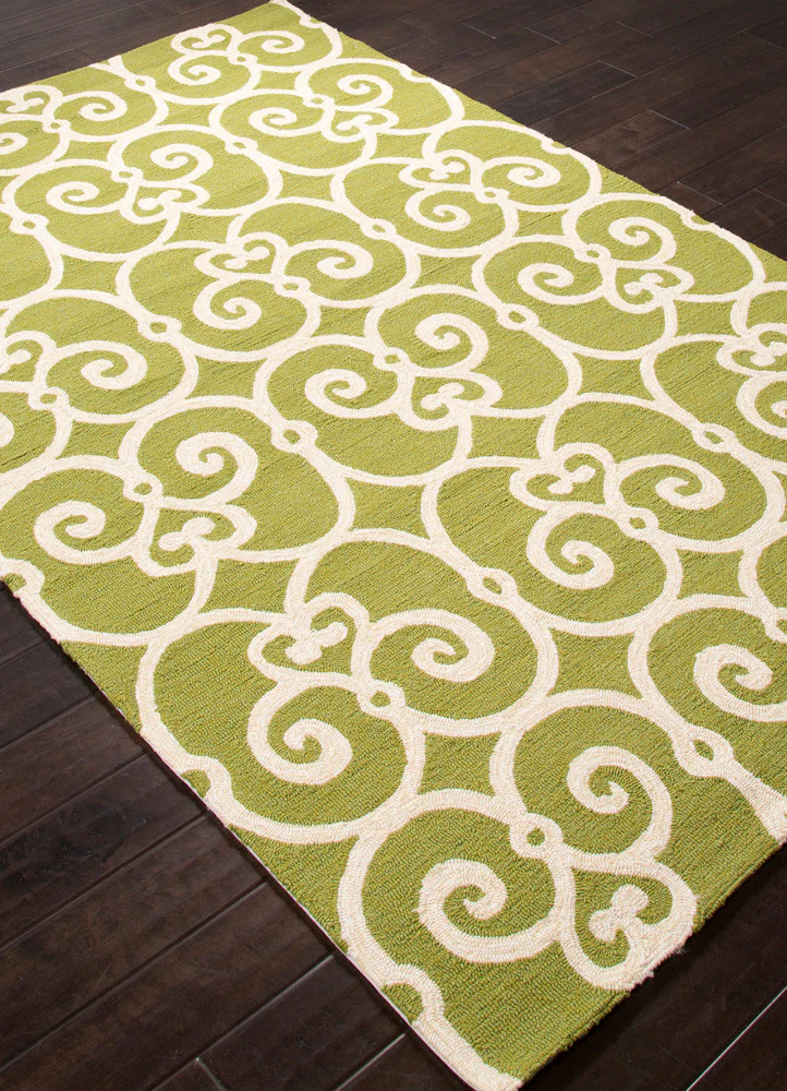 Barcelona Ironwork Green/White Area Rug - Image 2
