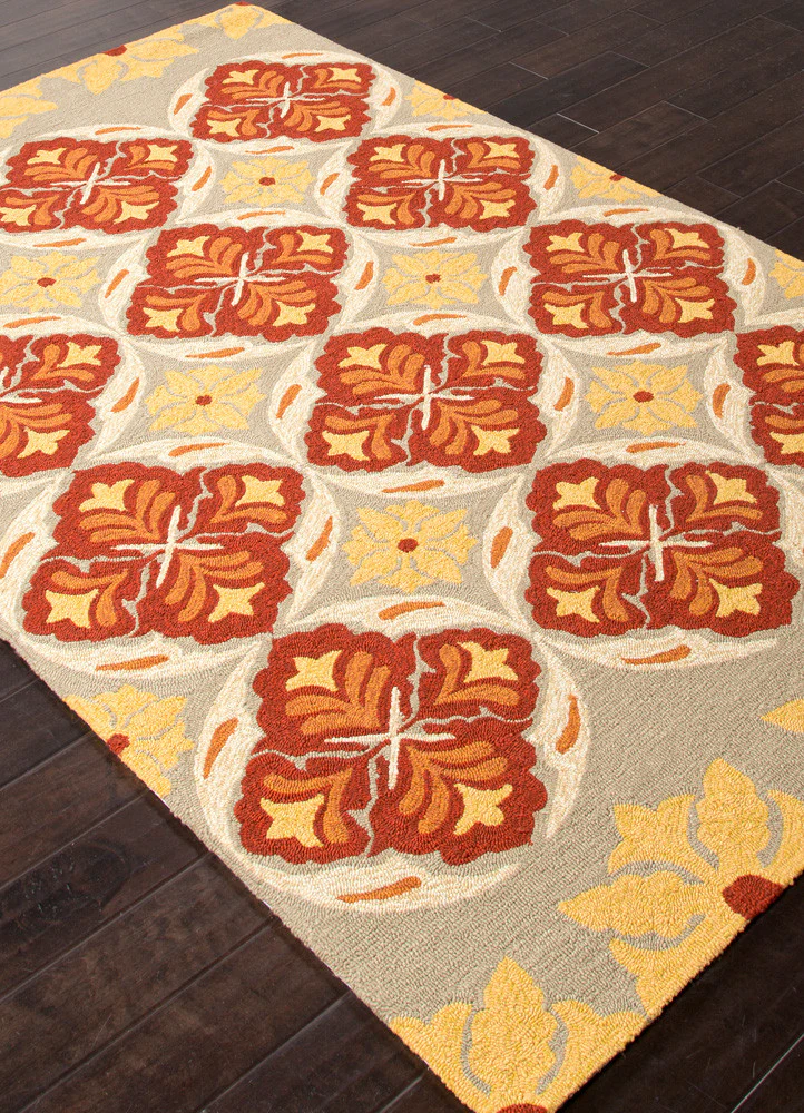 Barcelona Malta Beige/Orange Area Rug - Image 2