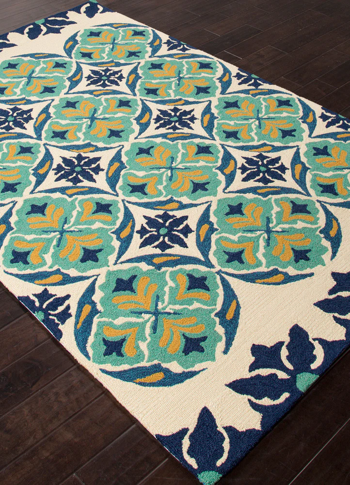 Barcelona Malta Ivory/Blue Area Rug - Image 2