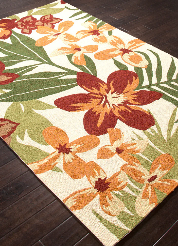 Barcelona Troplicalia White/Green Area Rug - Image 2