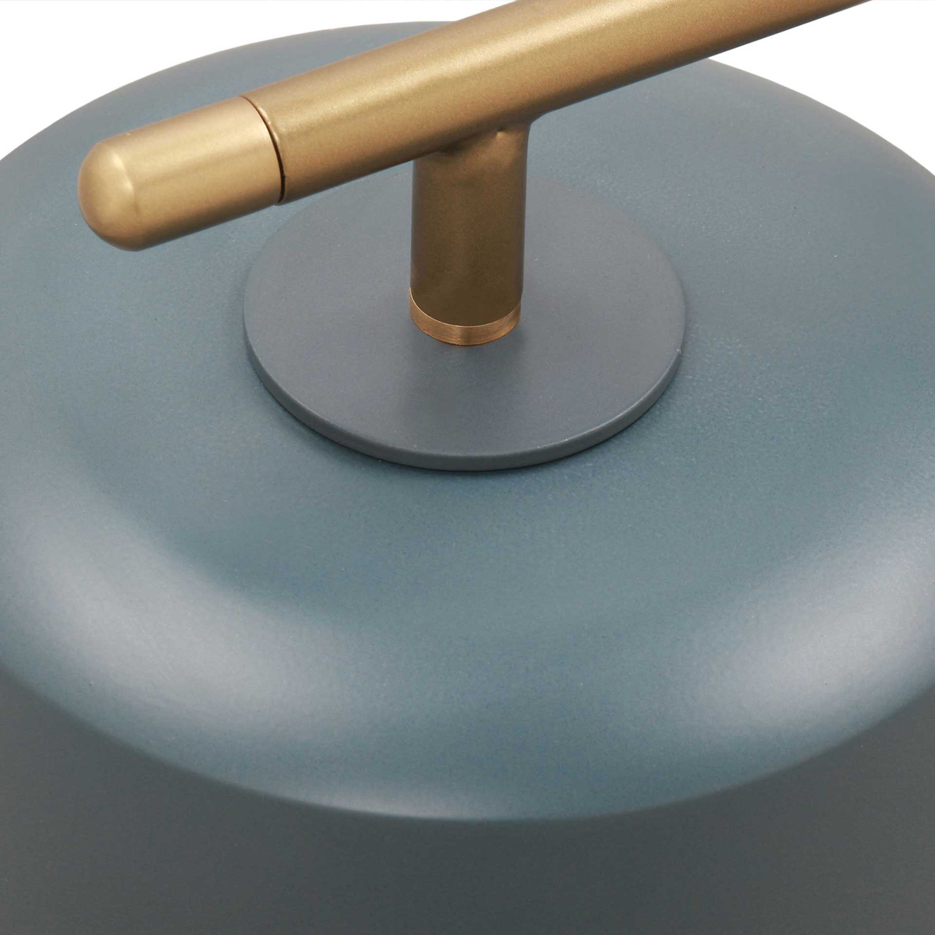 Barlett Marble Base Table Lamp Antique Brass/Ocean Gray - Image 4
