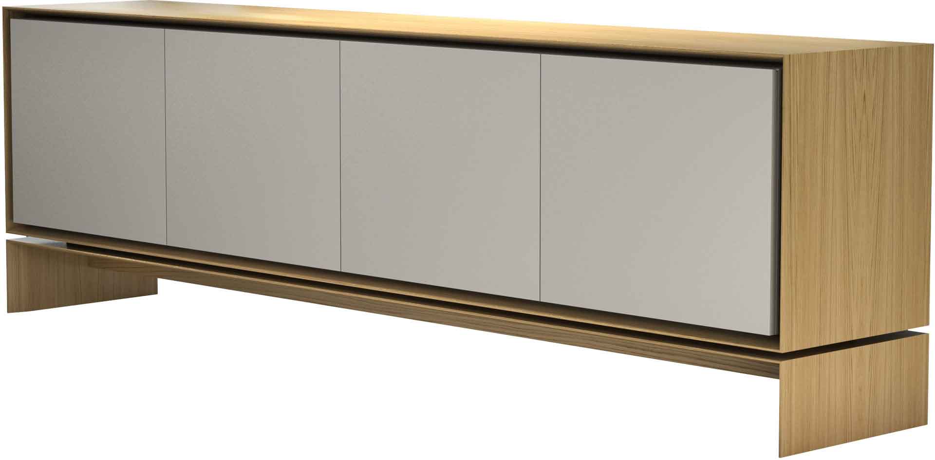 Barnes Sideboard Natural Oak/Frosted Almond - Image 3