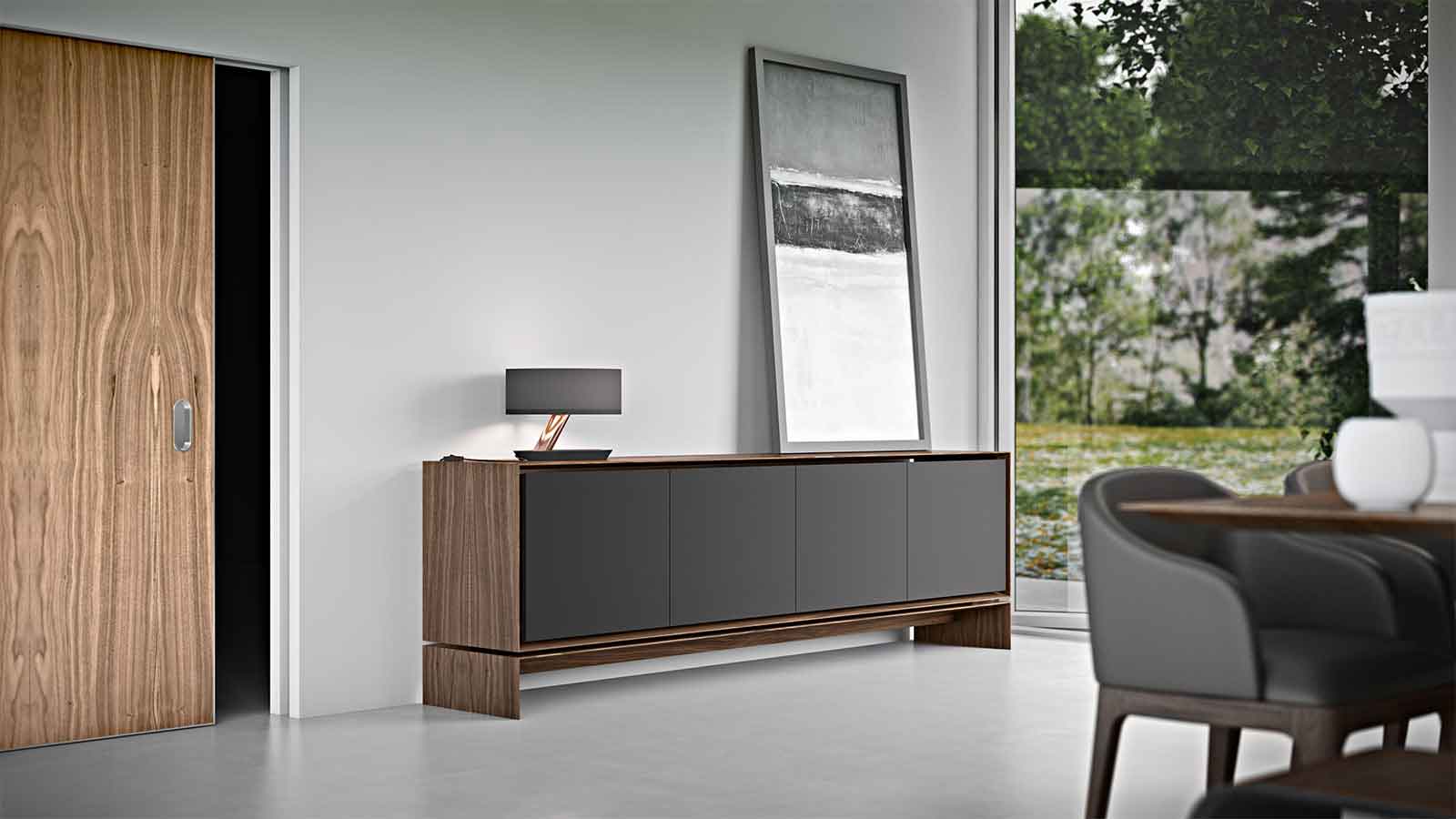 Barnes Sideboard Walnut/Graphite - Image 4