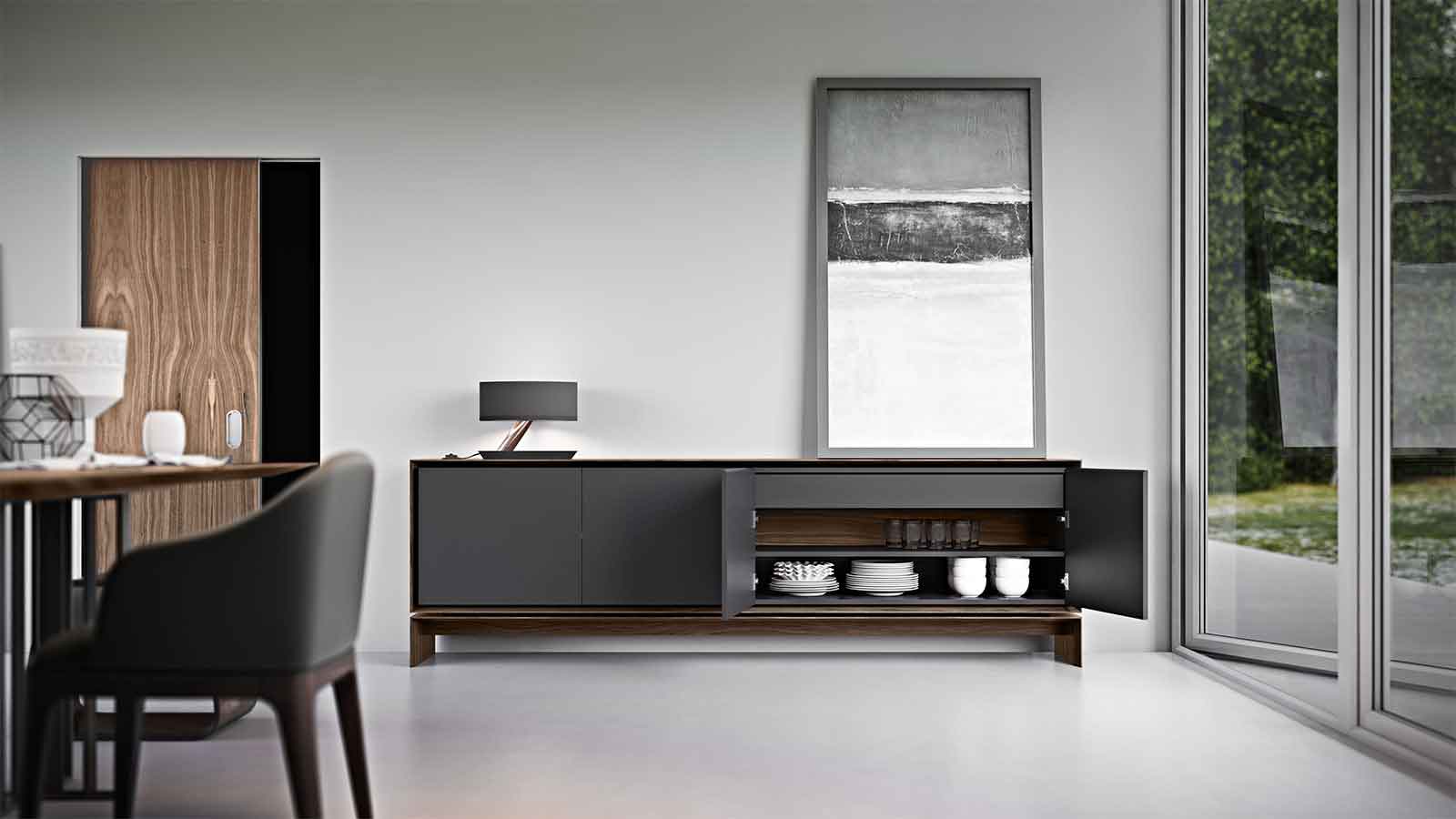 Barnes Sideboard Walnut/Graphite - Image 5