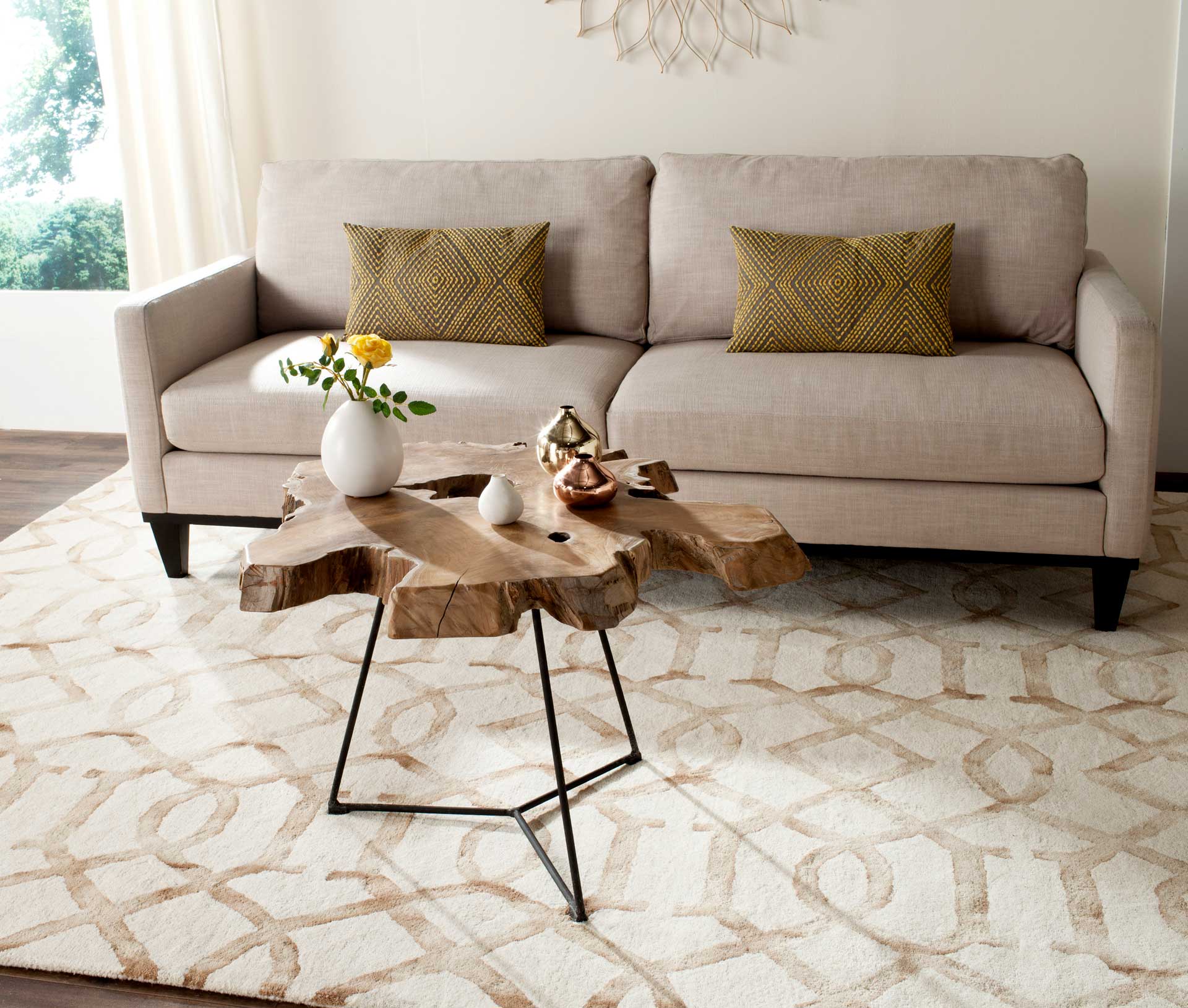 Baronet Coffee Table Natural/Black - Image 3