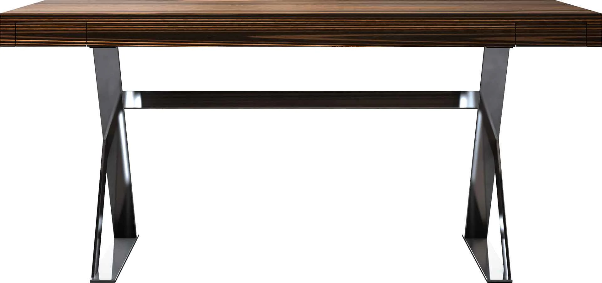 Barrow Desk Cathedral Ebony/Bright Stainless - Image 2