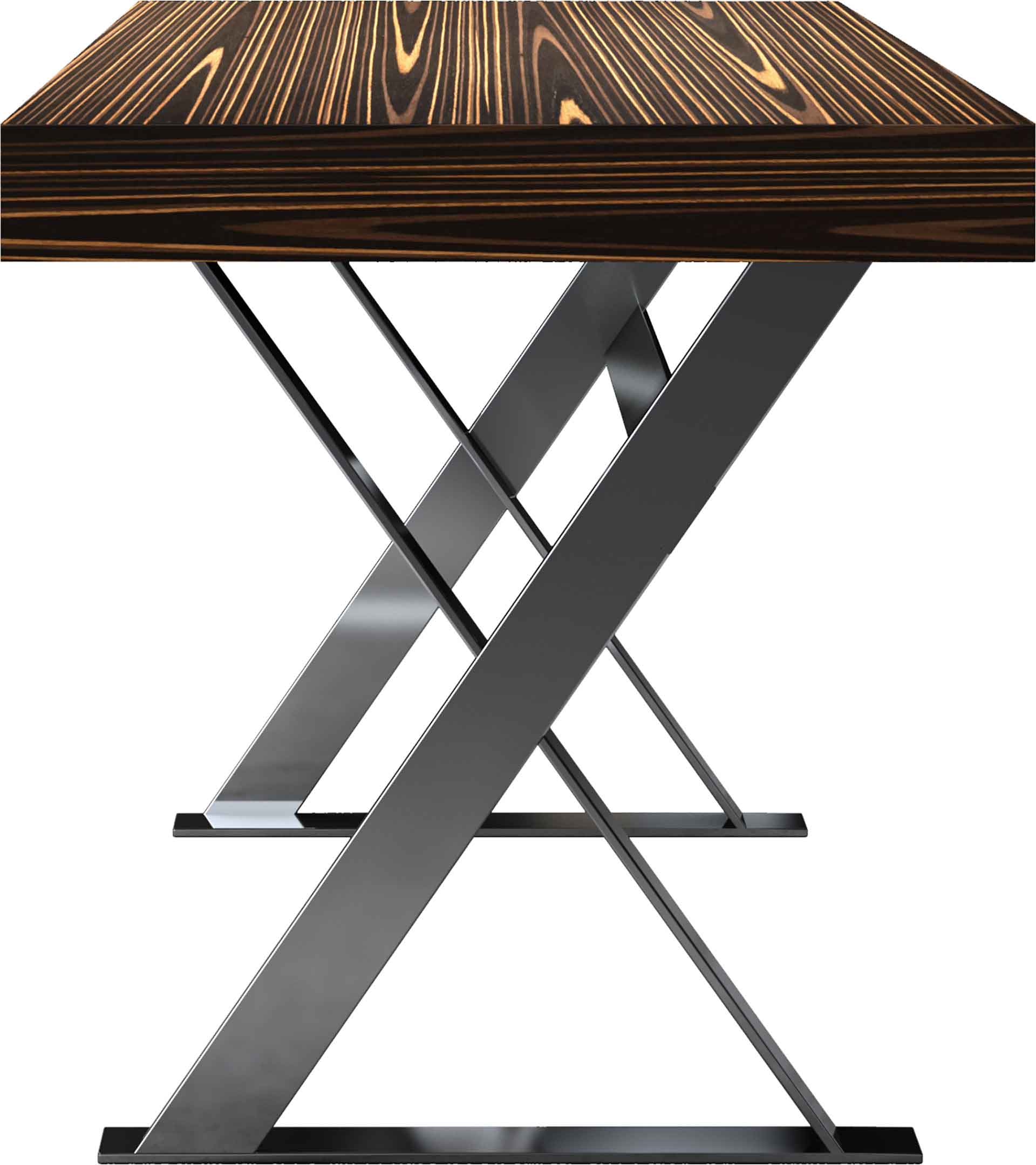 Barrow Desk Cathedral Ebony/Bright Stainless - Image 4