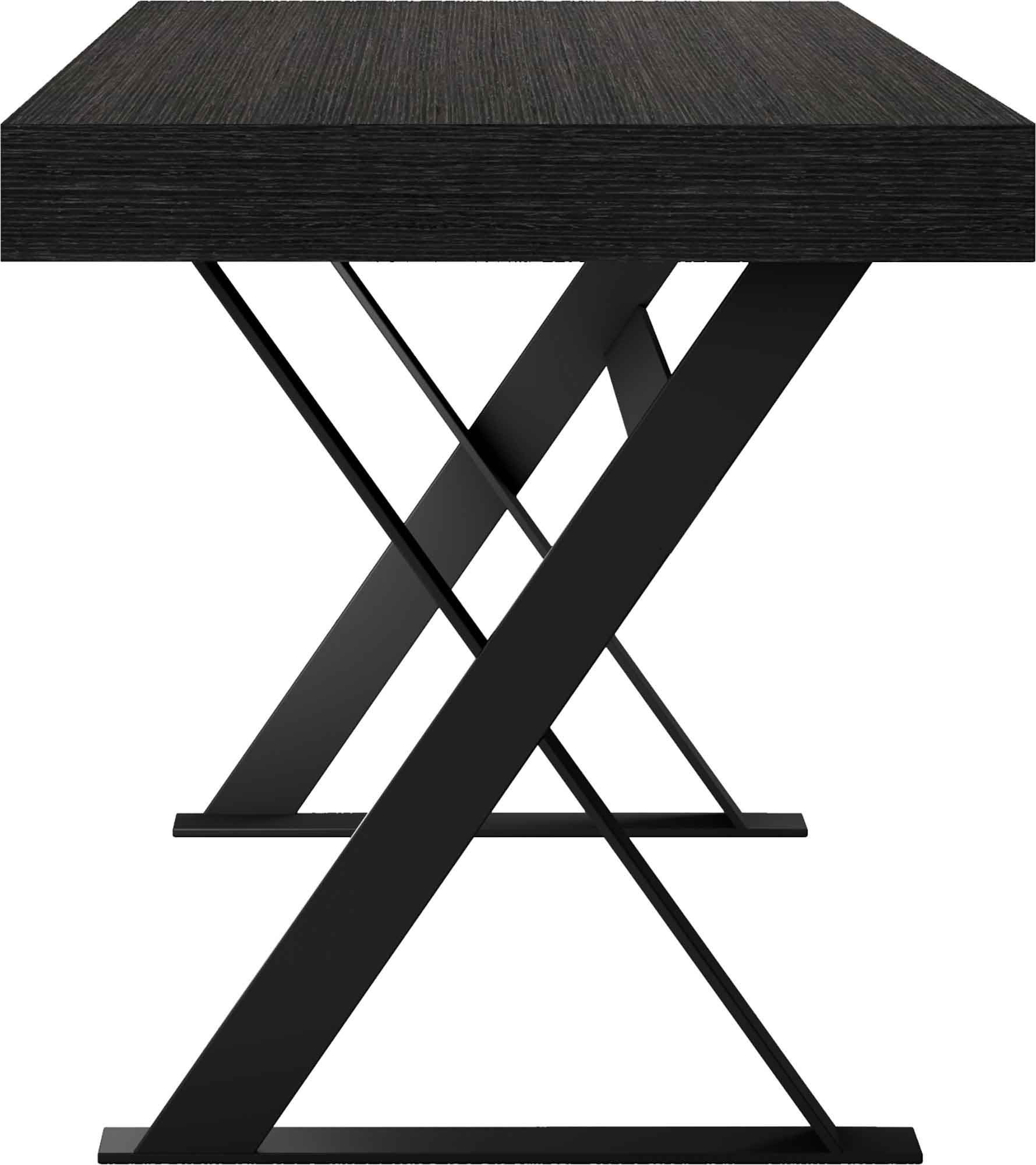 Barrow Desk Gray Oak/Black - Image 4