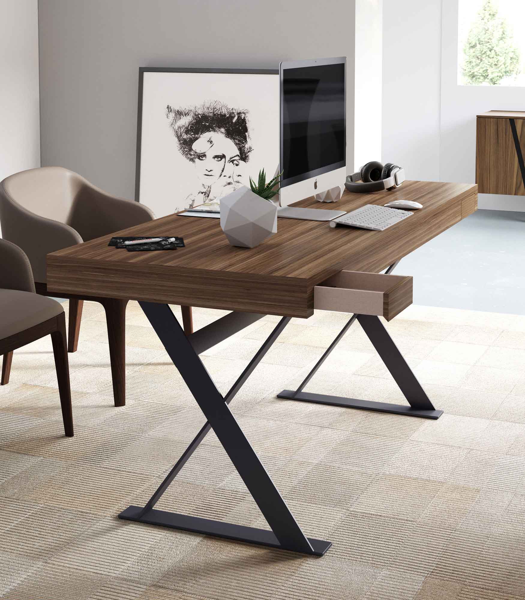 Barrow Desk Walnut/Asphalt - Image 6