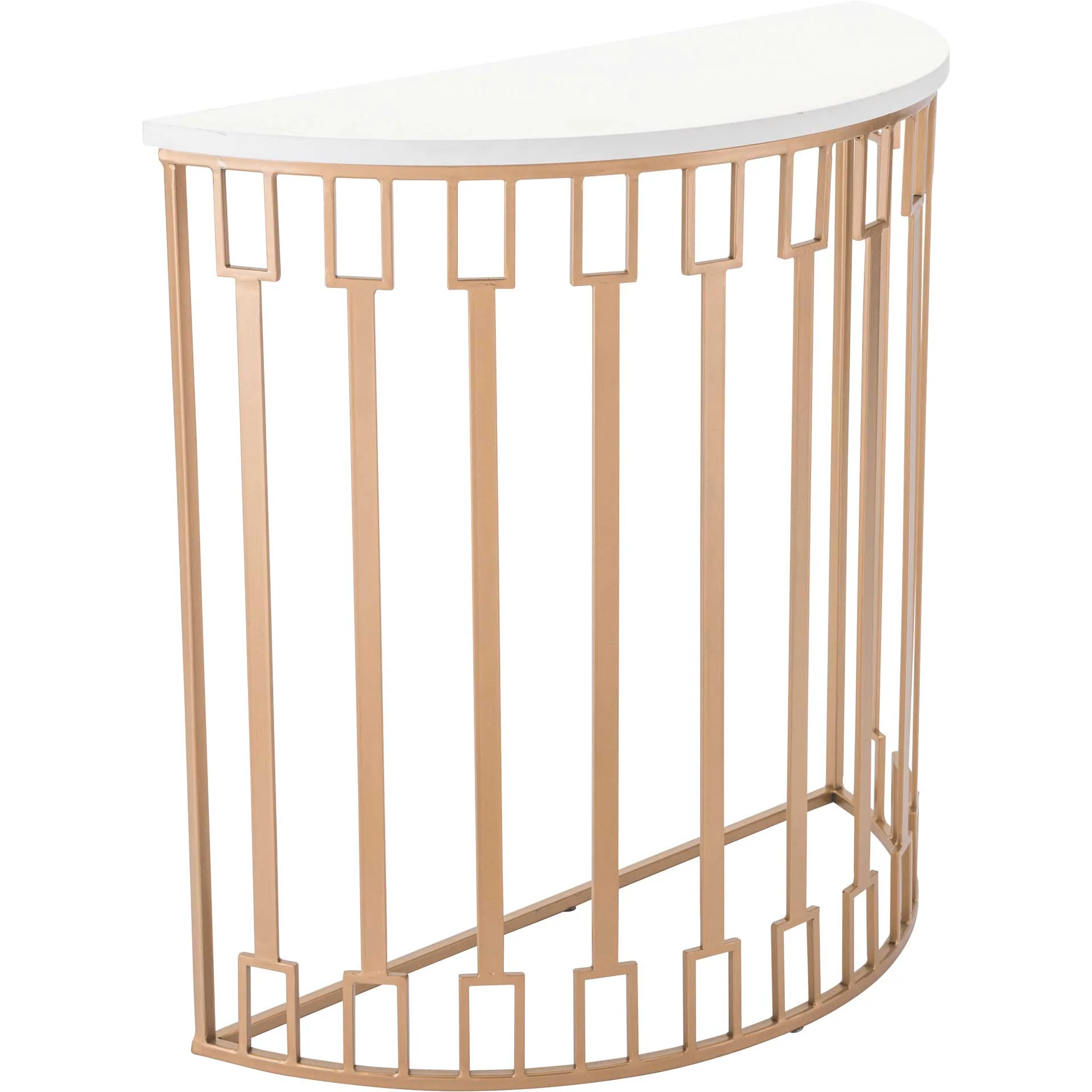 Bars Console Table White/Gold - Image 2